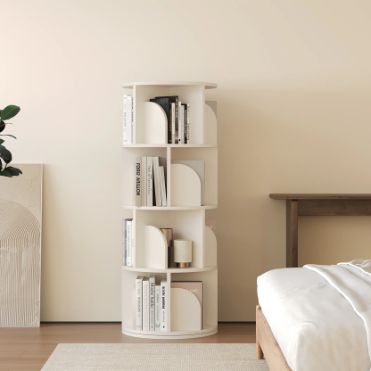   Rotating Bookshelf 360 Degree Storage Rack