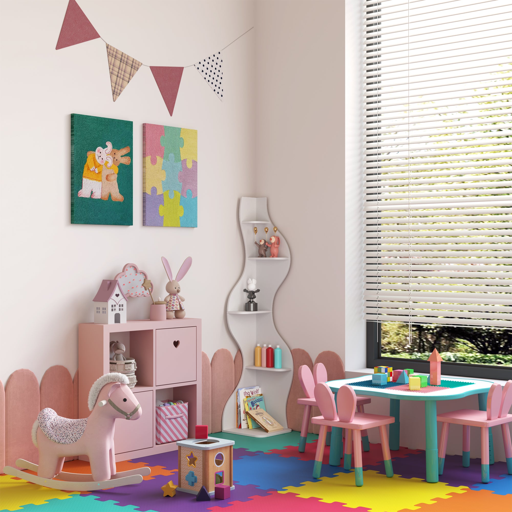 KYLIZE Viva La Vida Series Flamenco Wave Display Shelf