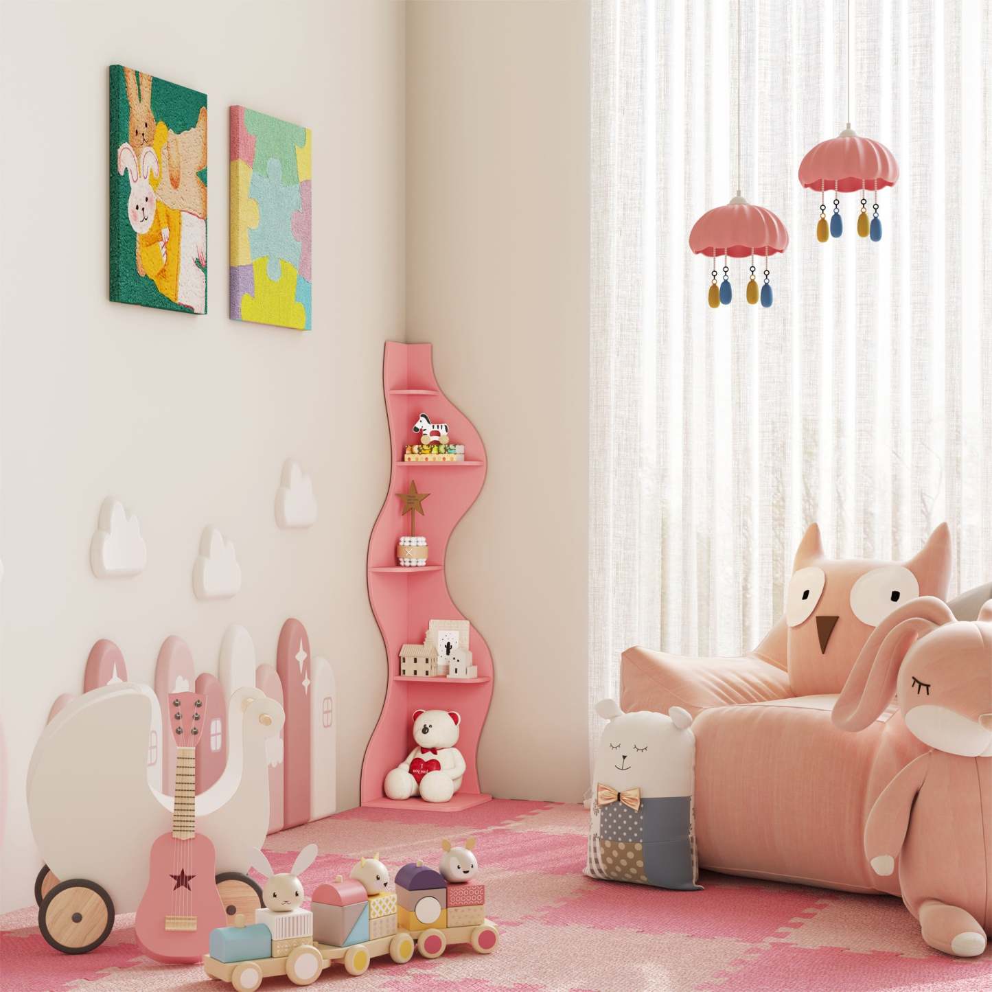 KYLIZE Viva La Vida Series Flamenco Wave Display Shelf