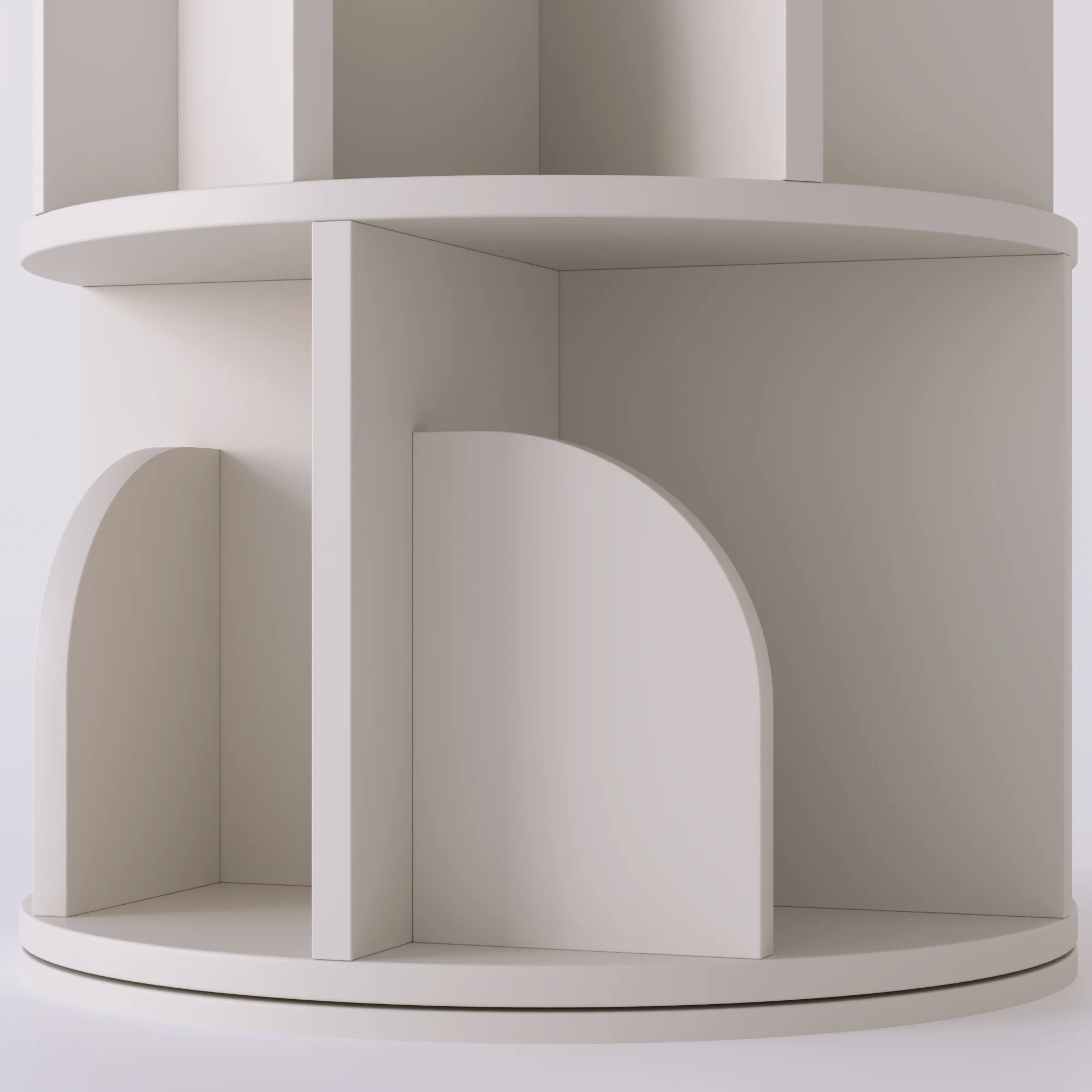   Rotating Bookshelf 360 Degree Storage Rack