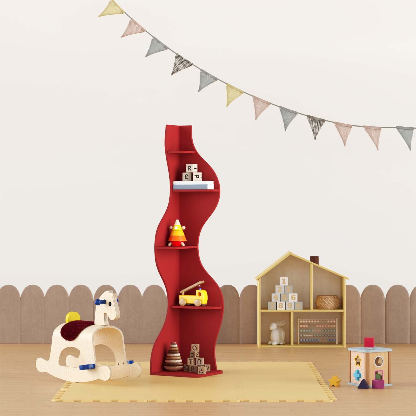 KYLIZE Viva La Vida Series Flamenco Wave Display Shelf