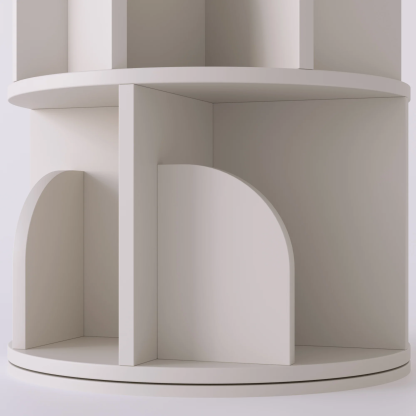   Rotating Bookshelf 360 Degree Storage Rack