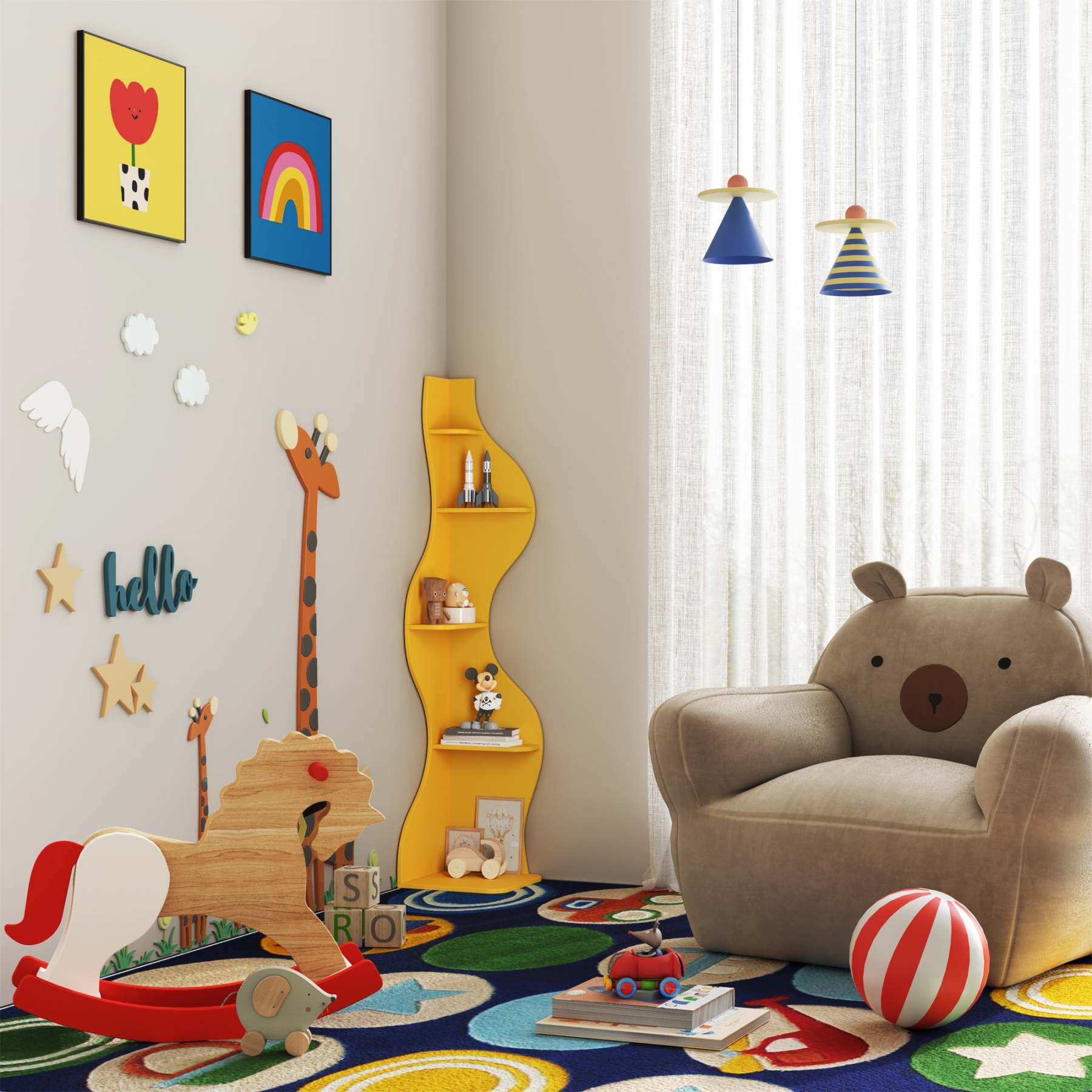 KYLIZE Viva La Vida Series Flamenco Wave Display Shelf