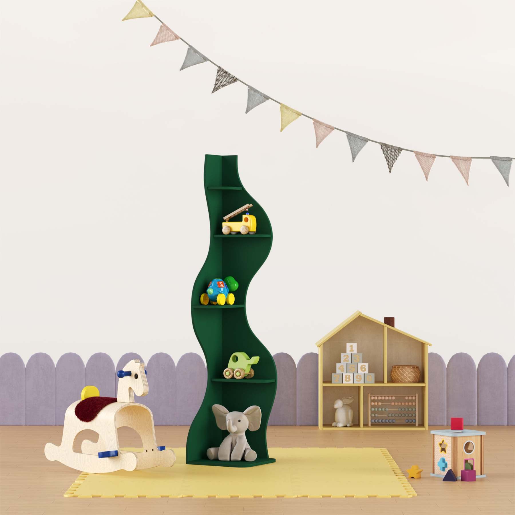 KYLIZE Viva La Vida Series Flamenco Wave Display Shelf