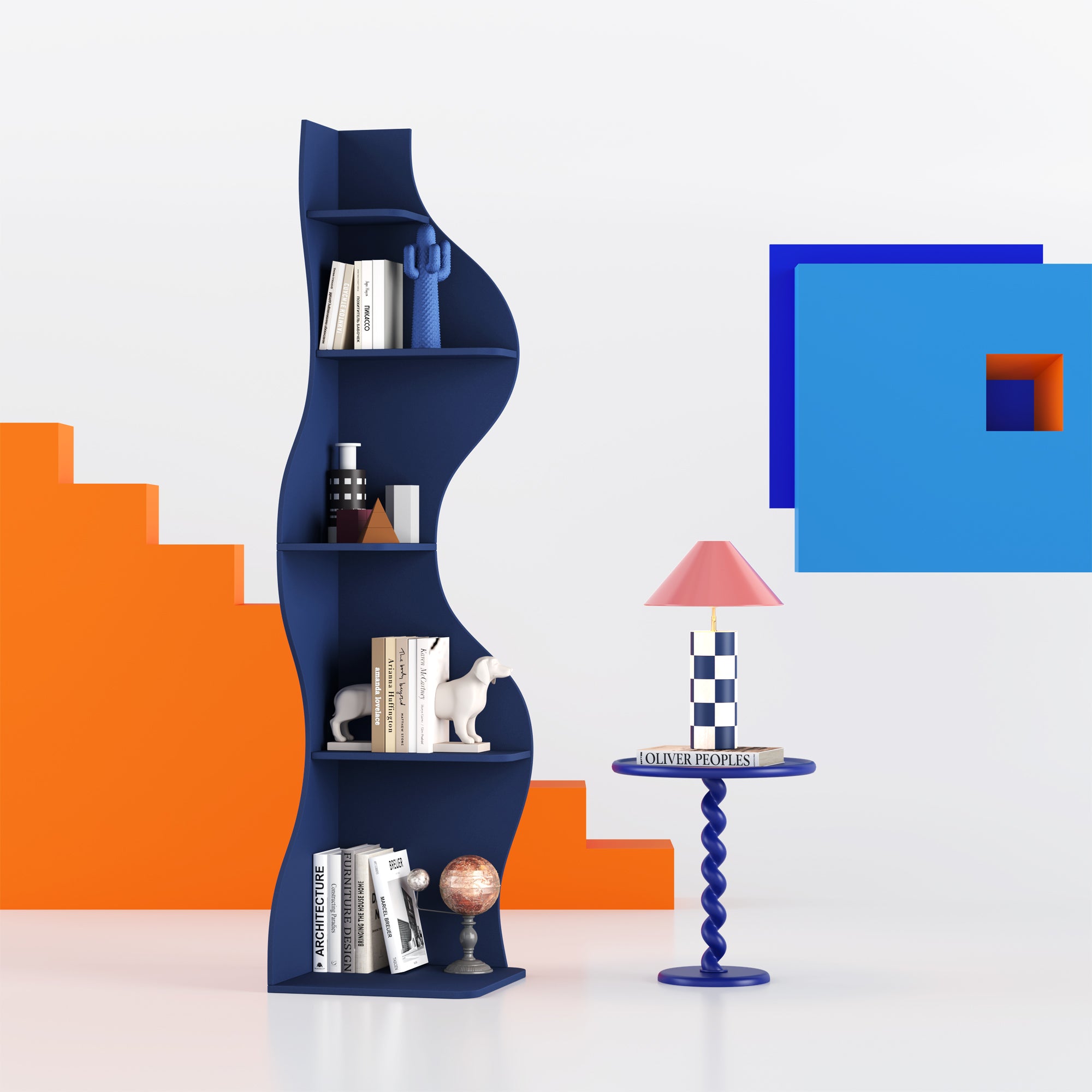 KYLIZE Viva La Vida Series Flamenco Wave Display Shelf