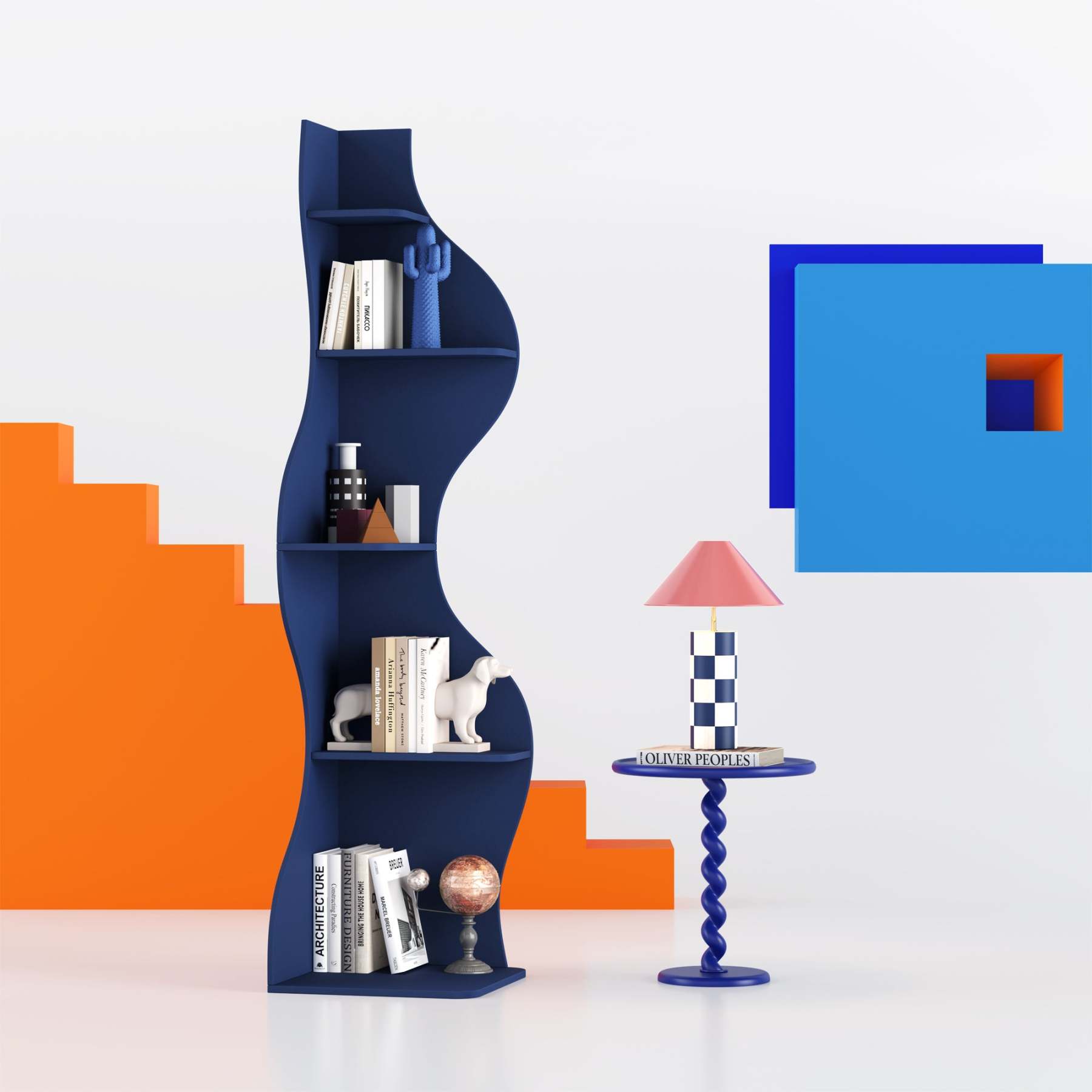 KYLIZE Viva La Vida Series Flamenco Wave Display Shelf