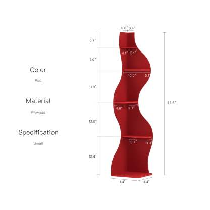 KYLIZE Viva La Vida Series Flamenco Wave Display Shelf