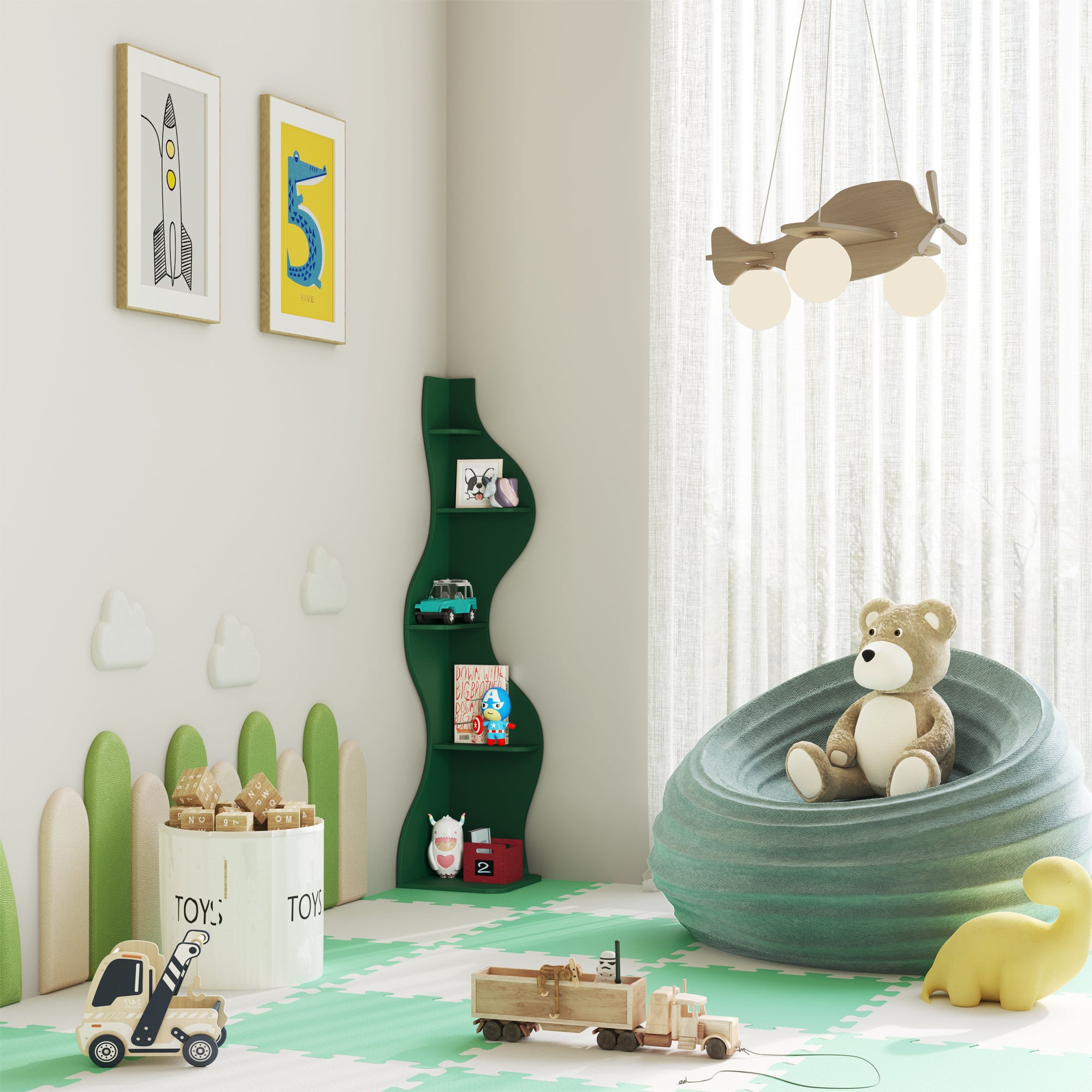 KYLIZE Viva La Vida Series Flamenco Wave Display Shelf