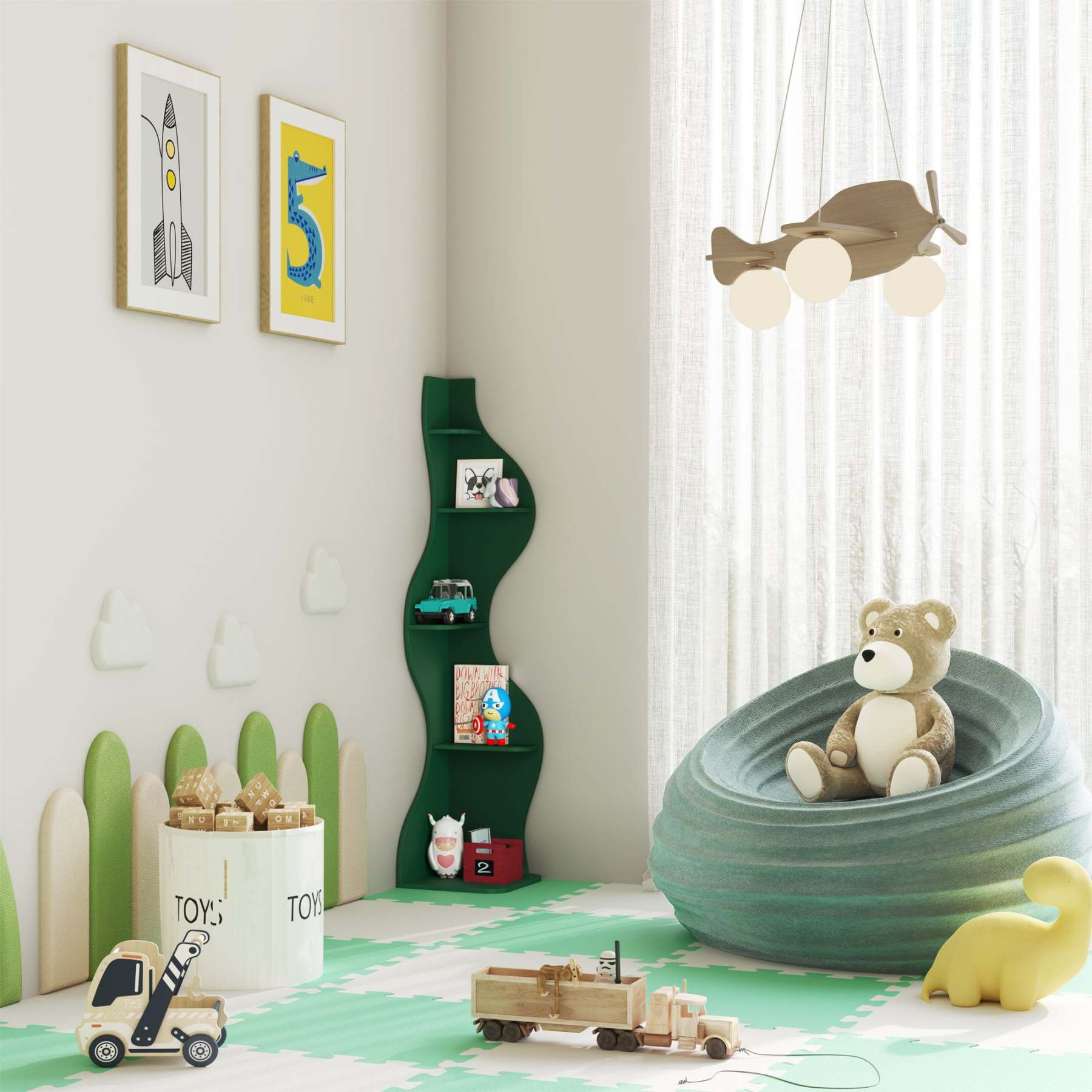 KYLIZE Viva La Vida Series Flamenco Wave Display Shelf