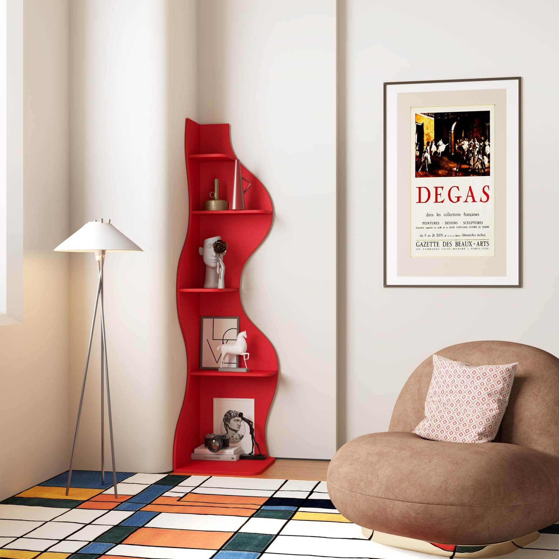 KYLIZE Viva La Vida Series Flamenco Wave Display Shelf