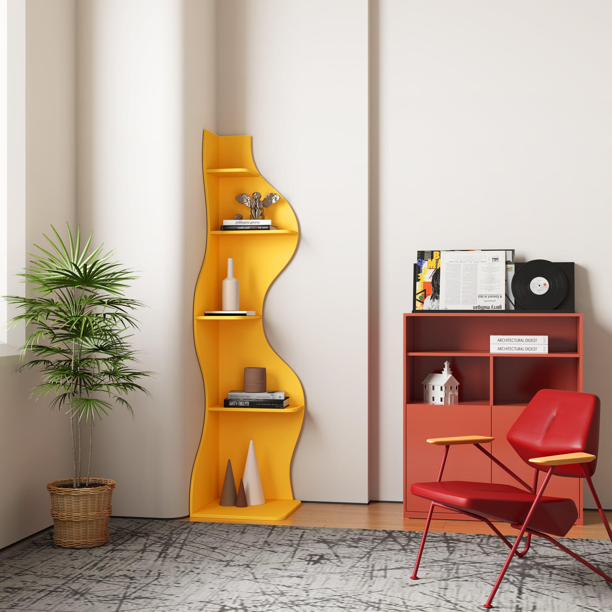 KYLIZE Viva La Vida Series Flamenco Wave Display Shelf