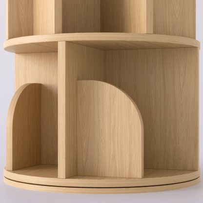   Rotating Bookshelf 360 Degree Storage Rack