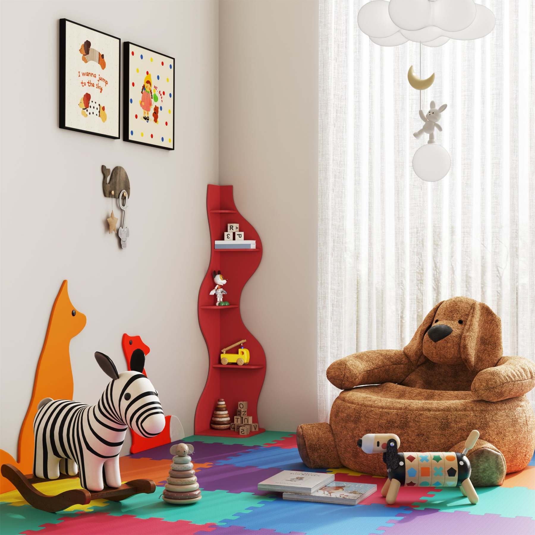 KYLIZE Viva La Vida Series Flamenco Wave Display Shelf