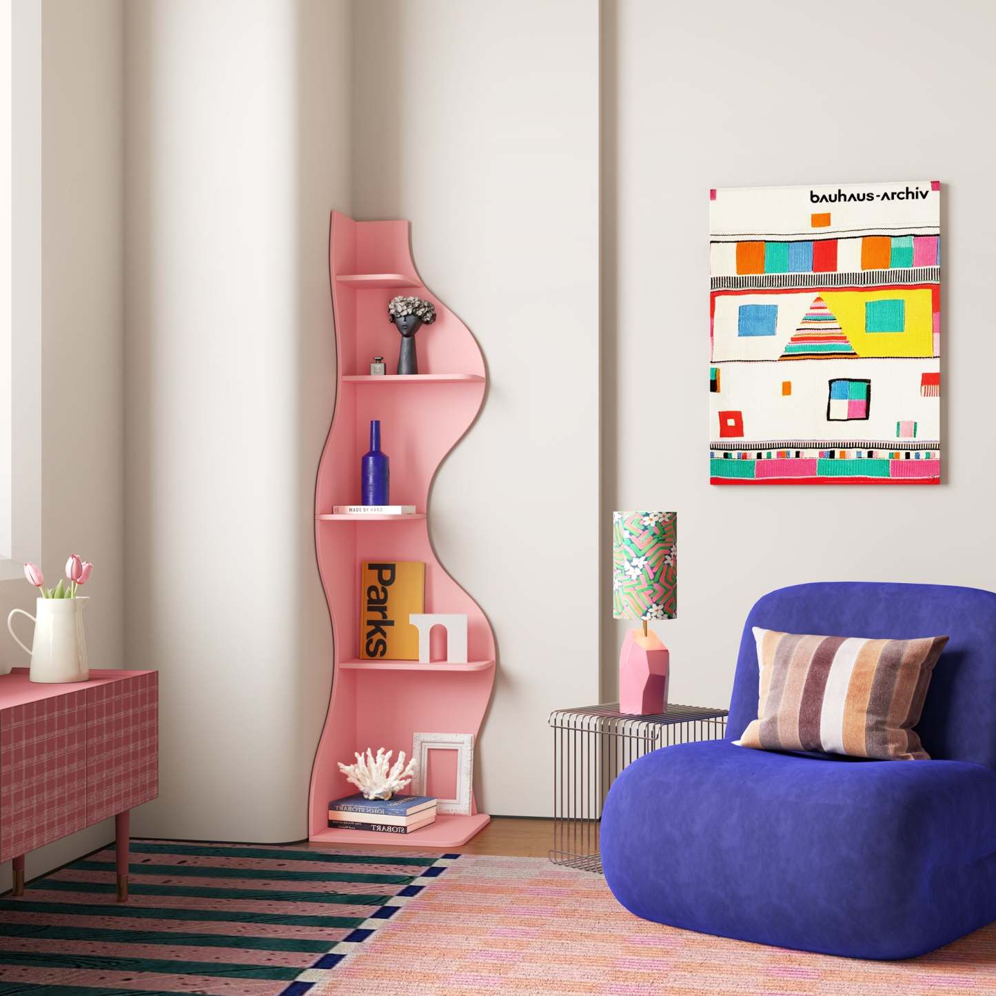 KYLIZE Viva La Vida Series Flamenco Wave Display Shelf