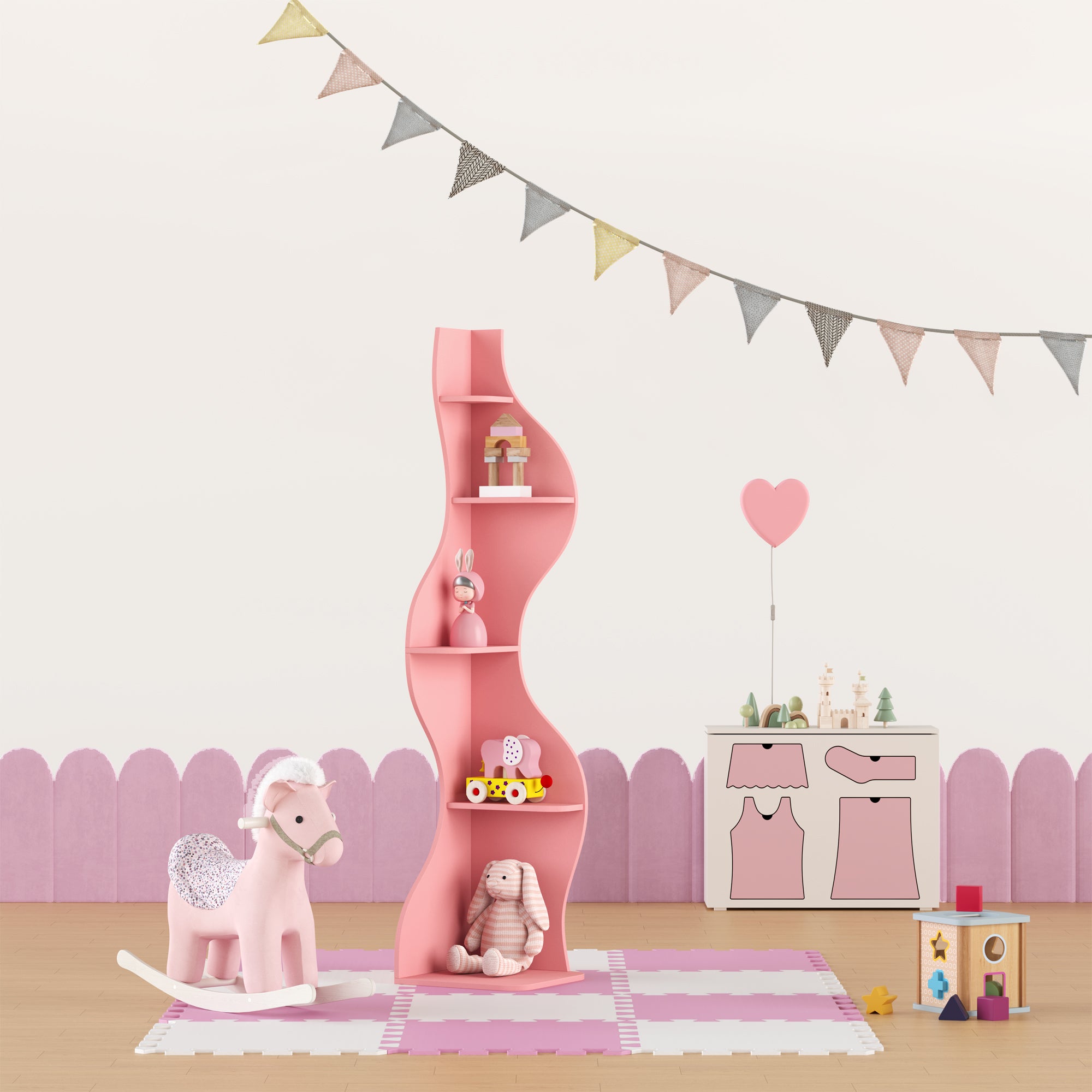 KYLIZE Viva La Vida Series Flamenco Wave Display Shelf