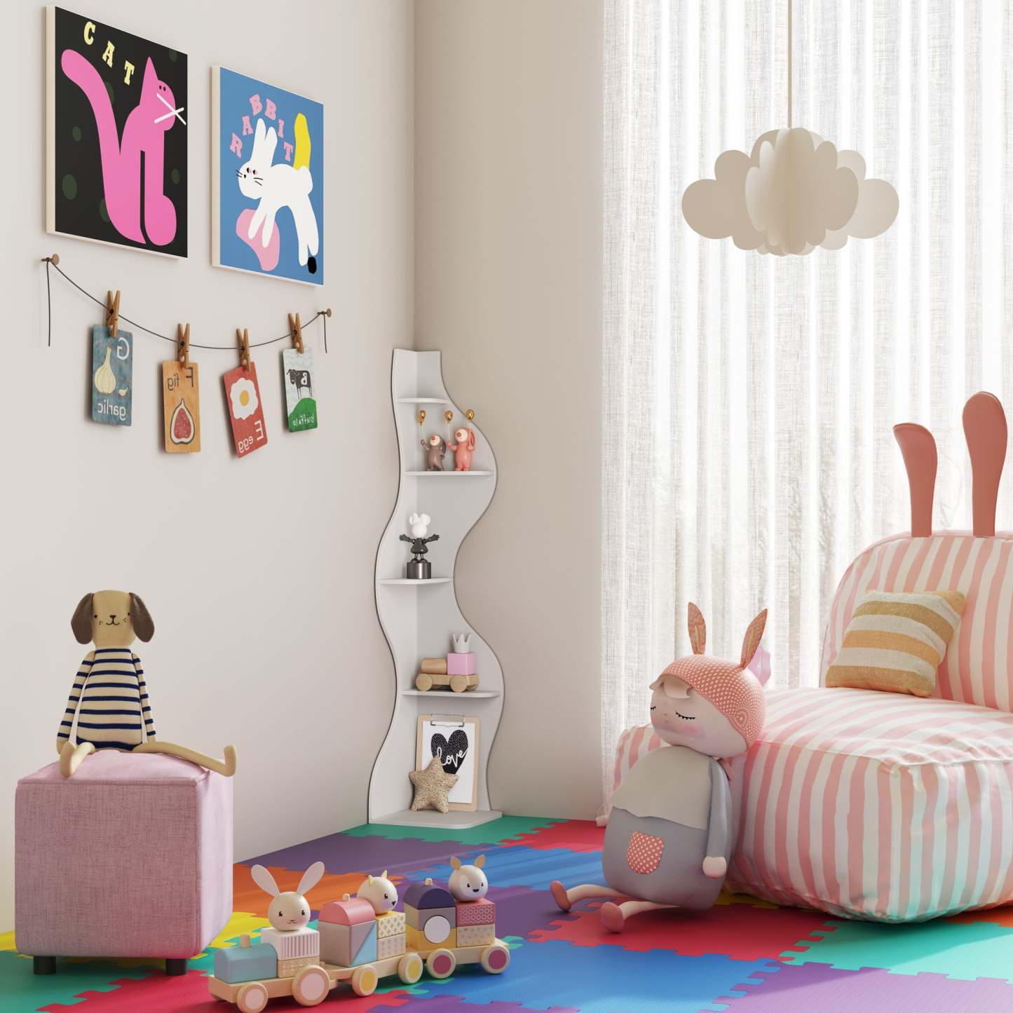 KYLIZE Viva La Vida Series Flamenco Wave Display Shelf