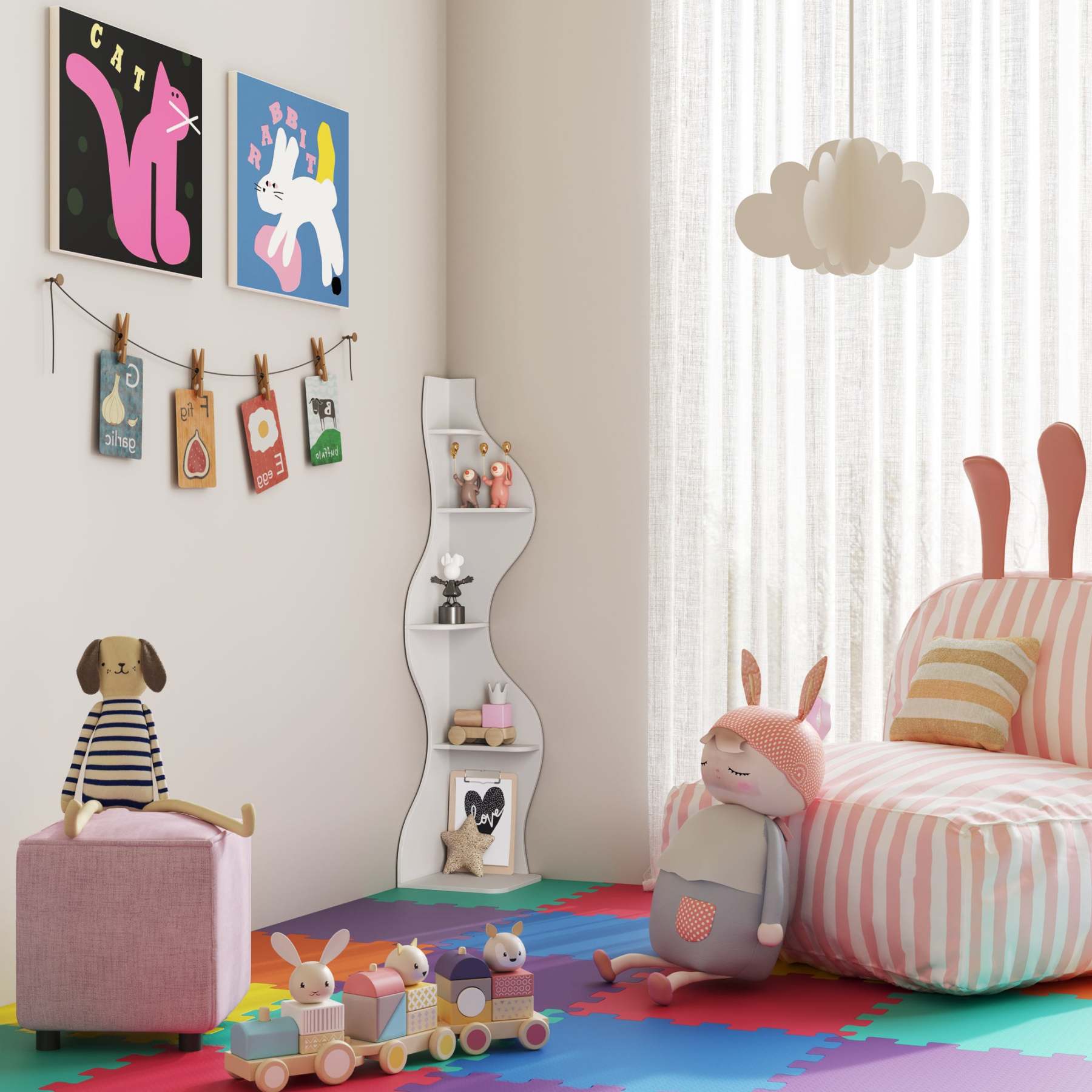 KYLIZE Viva La Vida Series Flamenco Wave Display Shelf