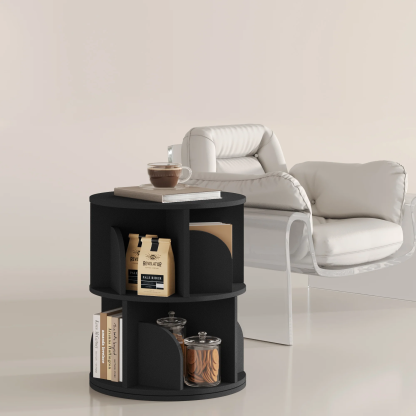   Rotating Bookshelf 360 Degree Storage Rack