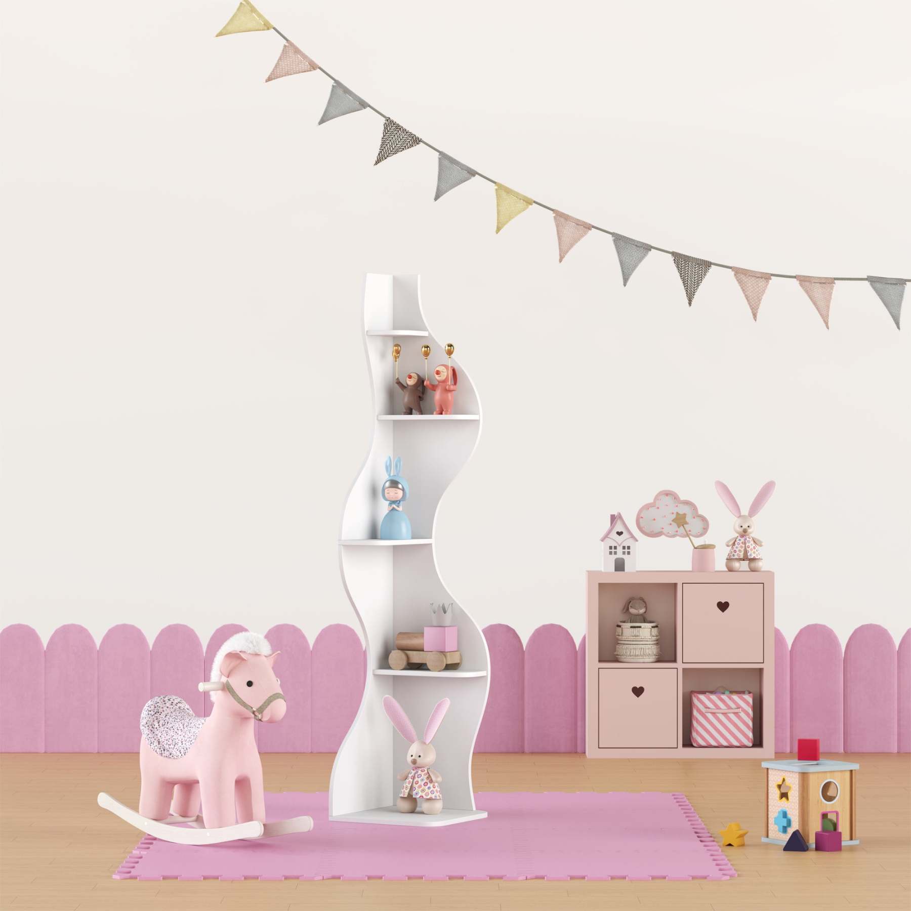 KYLIZE Viva La Vida Series Flamenco Wave Display Shelf