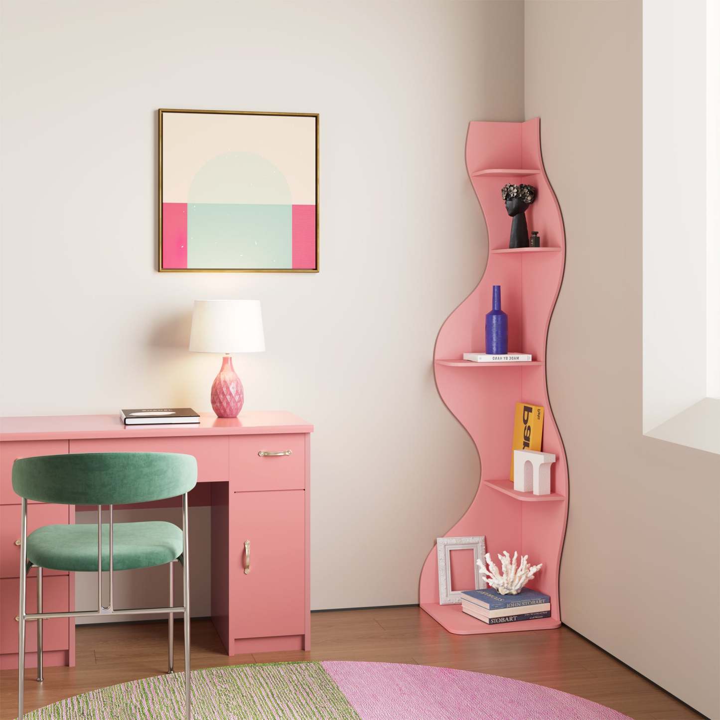 KYLIZE Viva La Vida Series Flamenco Wave Display Shelf