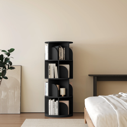   Rotating Bookshelf 360 Degree Storage Rack