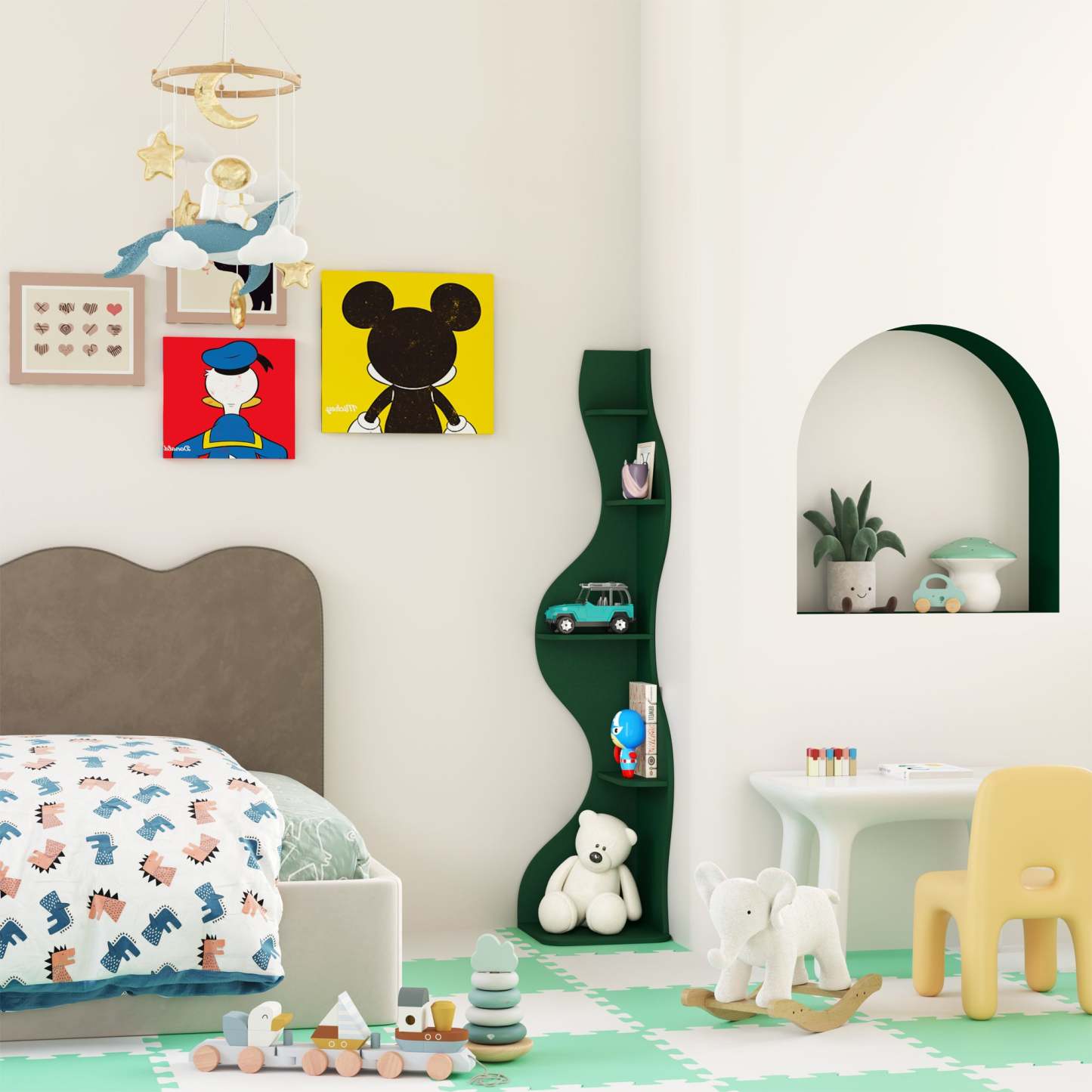 KYLIZE Viva La Vida Series Flamenco Wave Display Shelf