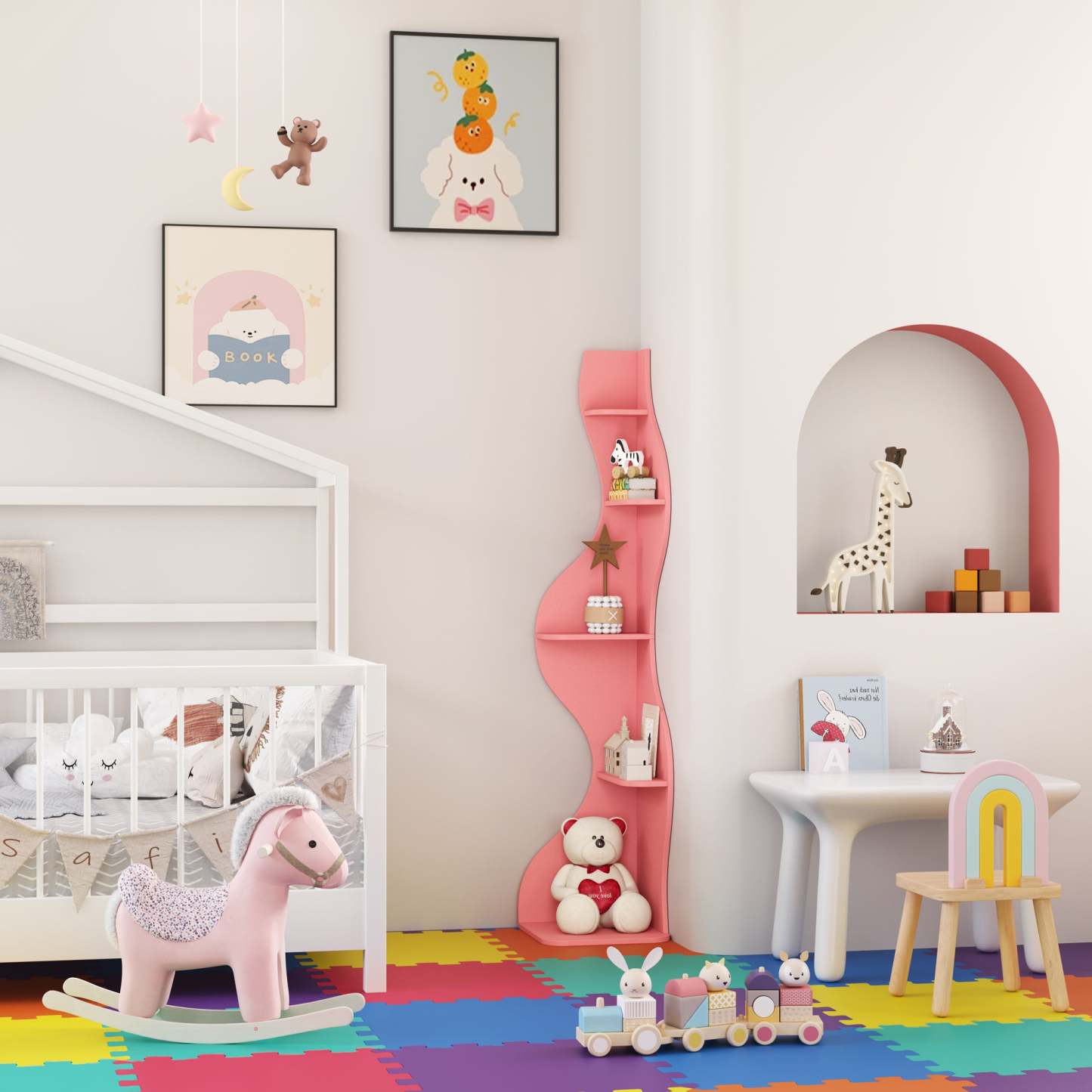 KYLIZE Viva La Vida Series Flamenco Wave Display Shelf