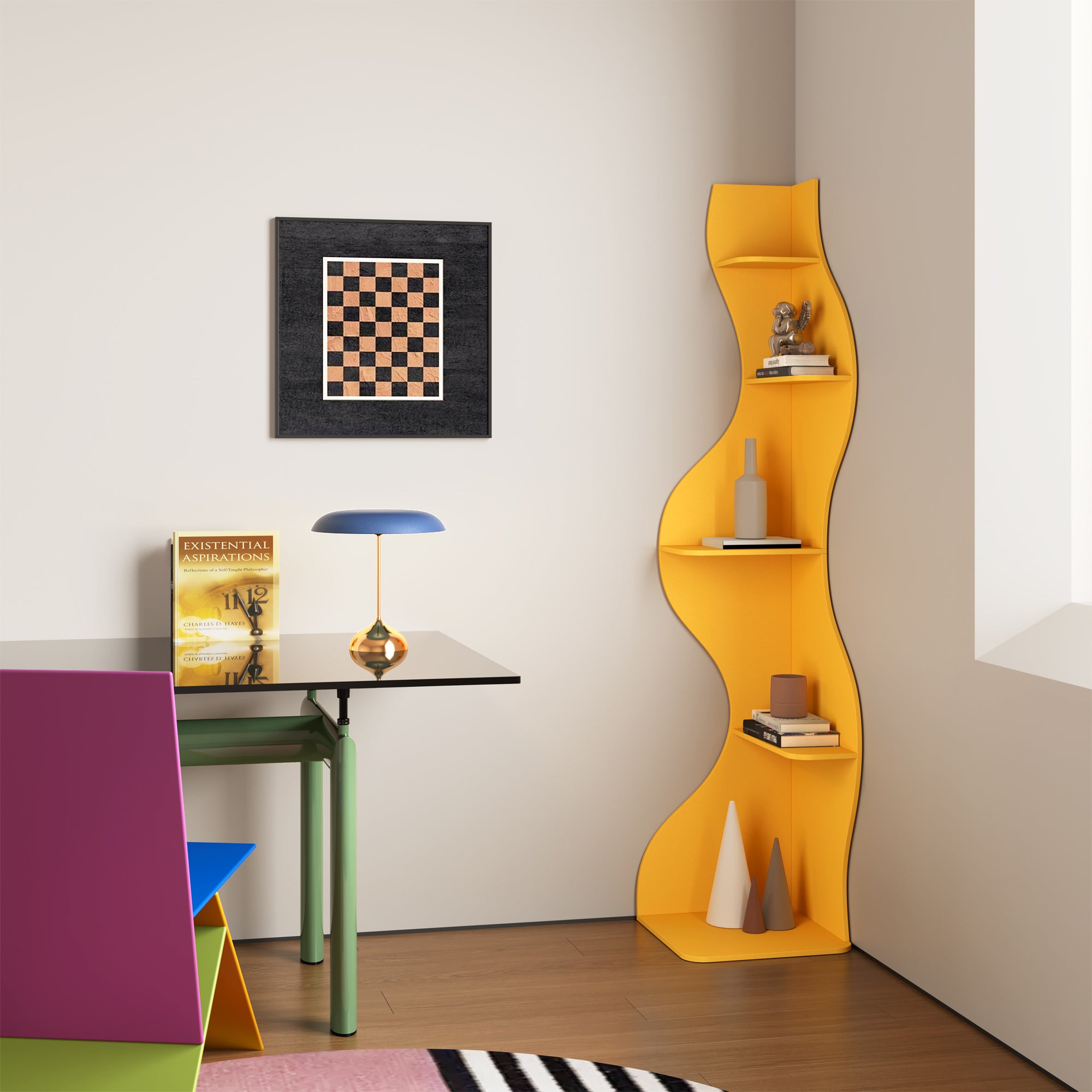 KYLIZE Viva La Vida Series Flamenco Wave Display Shelf