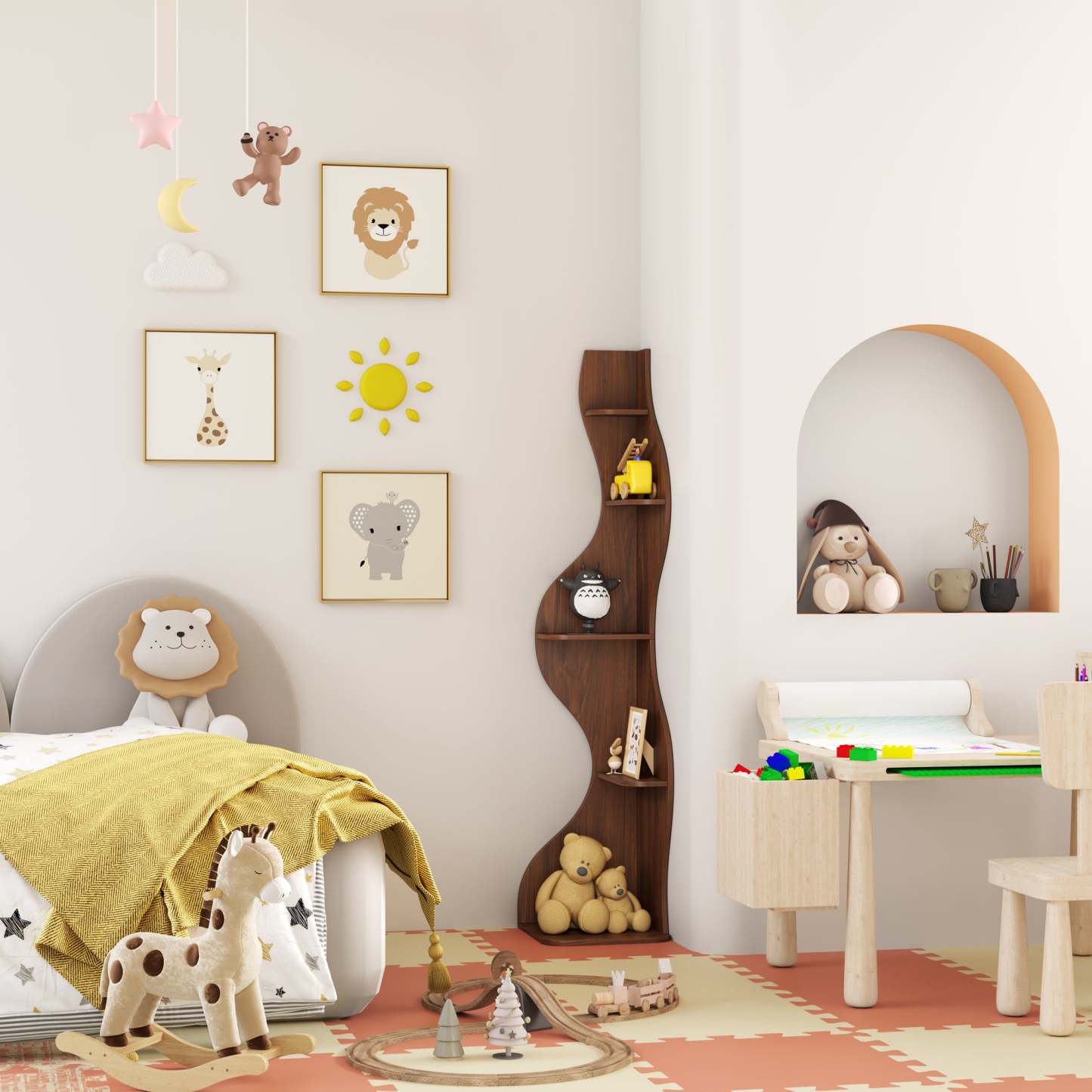 KYLIZE Viva La Vida Series Flamenco Wave Display Shelf