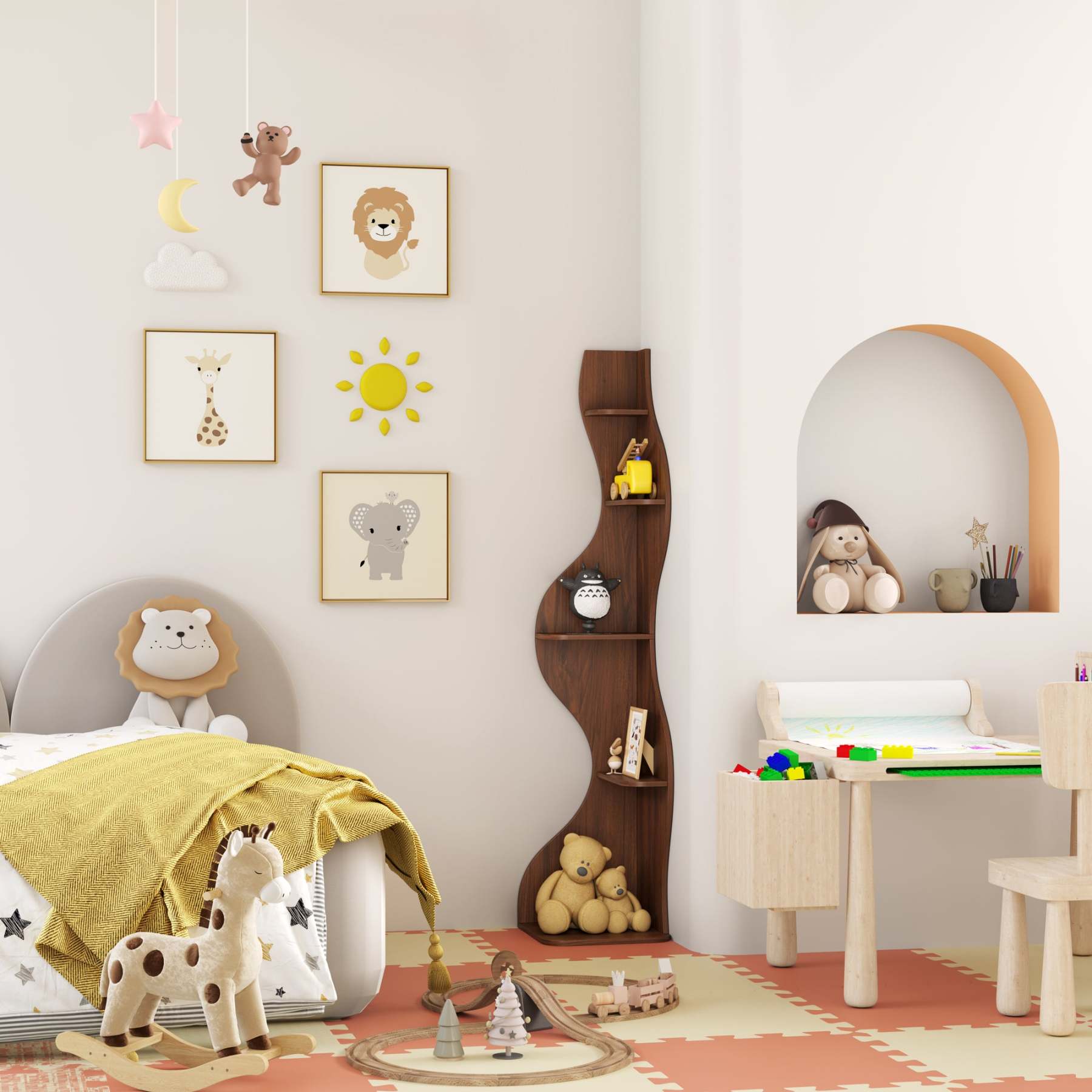 KYLIZE Viva La Vida Series Flamenco Wave Display Shelf