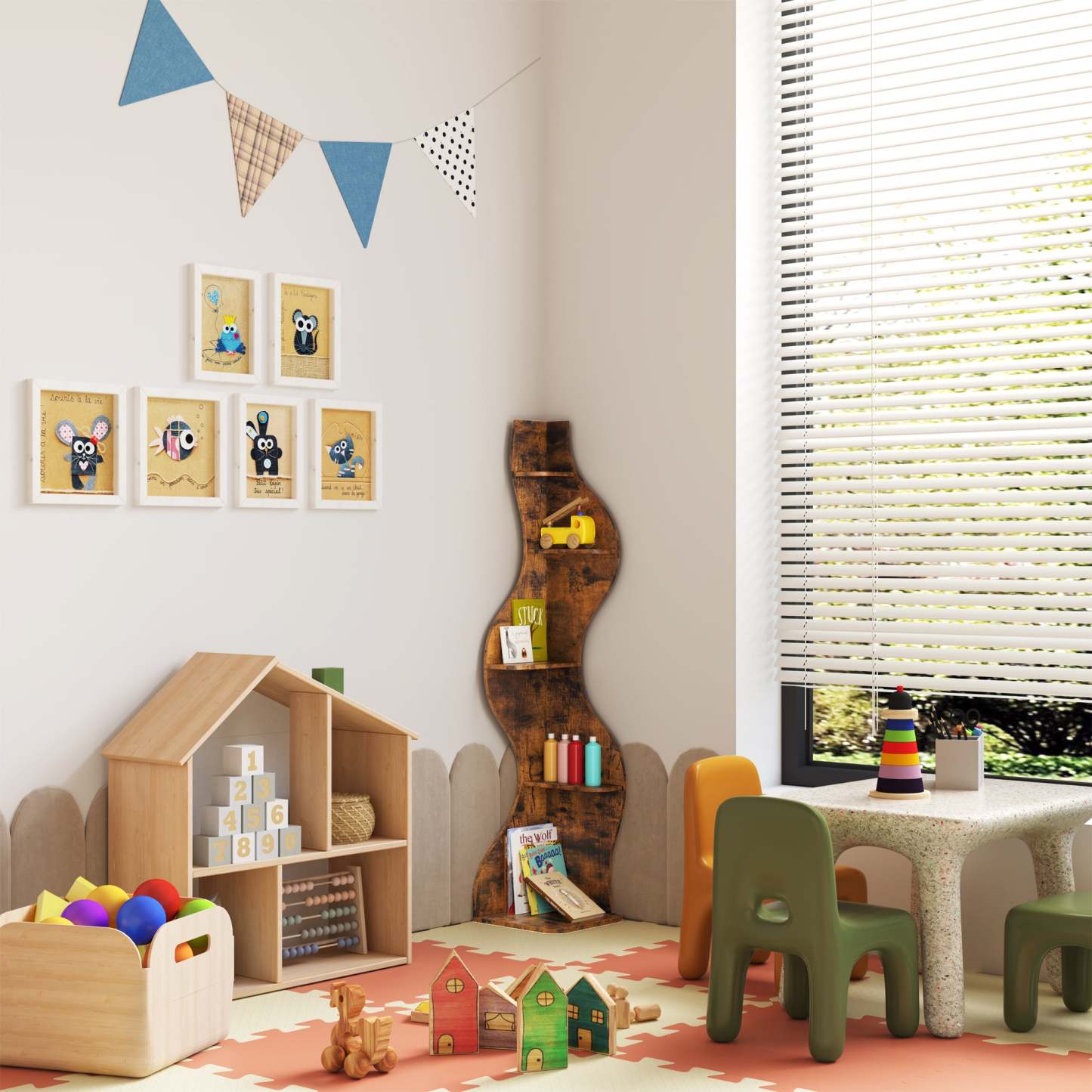 KYLIZE Viva La Vida Series Flamenco Wave Display Shelf