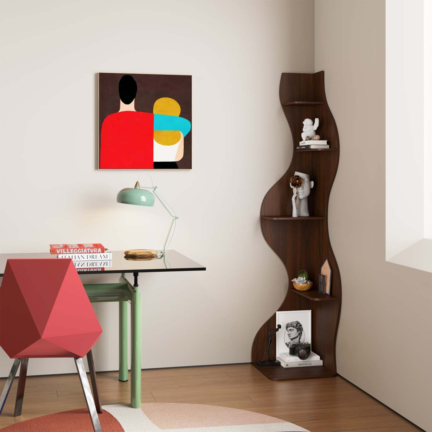 KYLIZE Viva La Vida Series Flamenco Wave Display Shelf