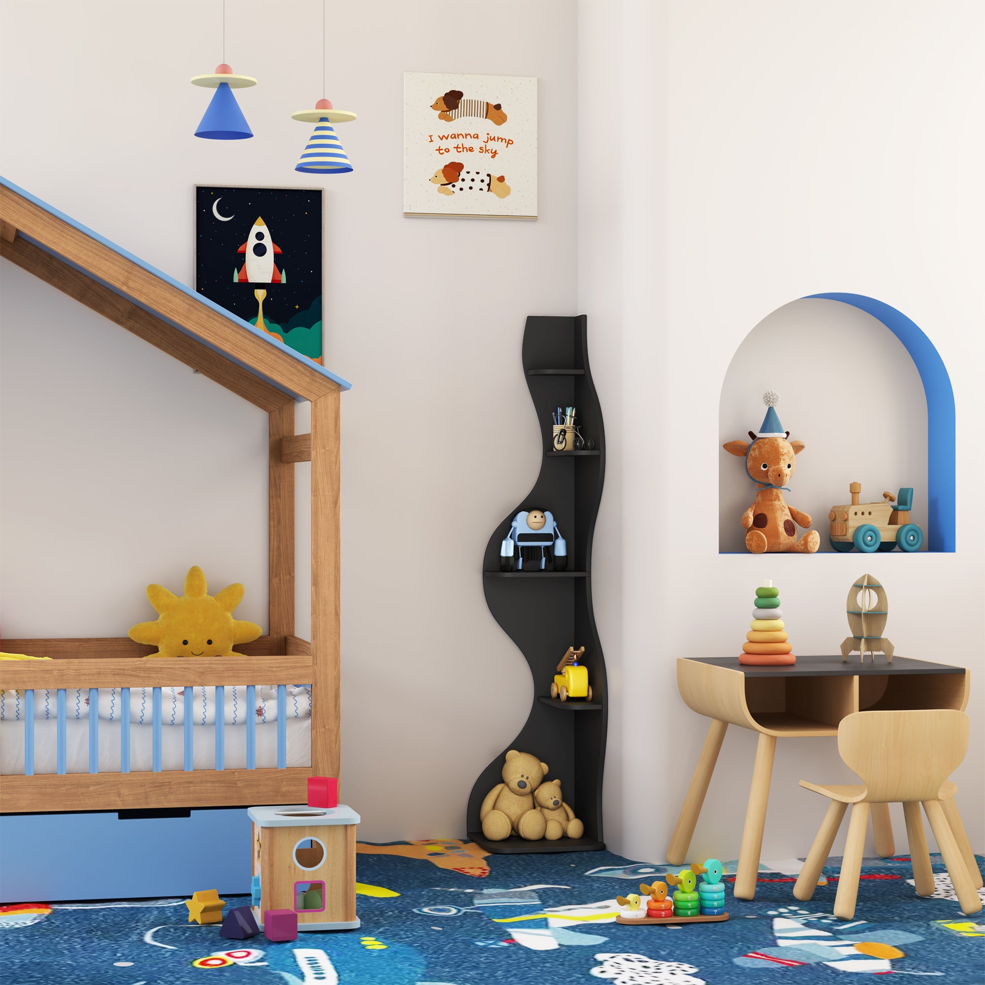 KYLIZE Viva La Vida Series Flamenco Wave Display Shelf