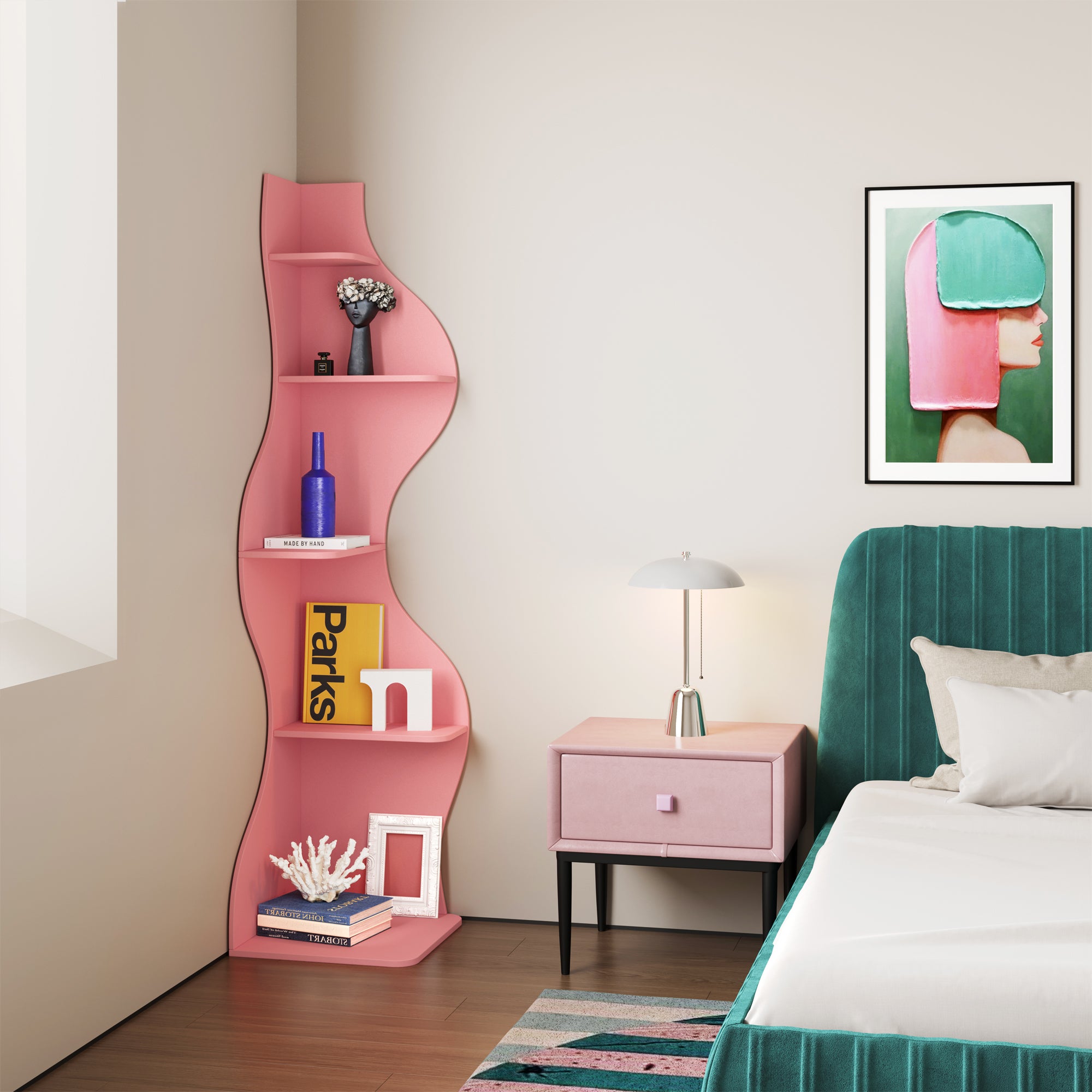 KYLIZE Viva La Vida Series Flamenco Wave Display Shelf