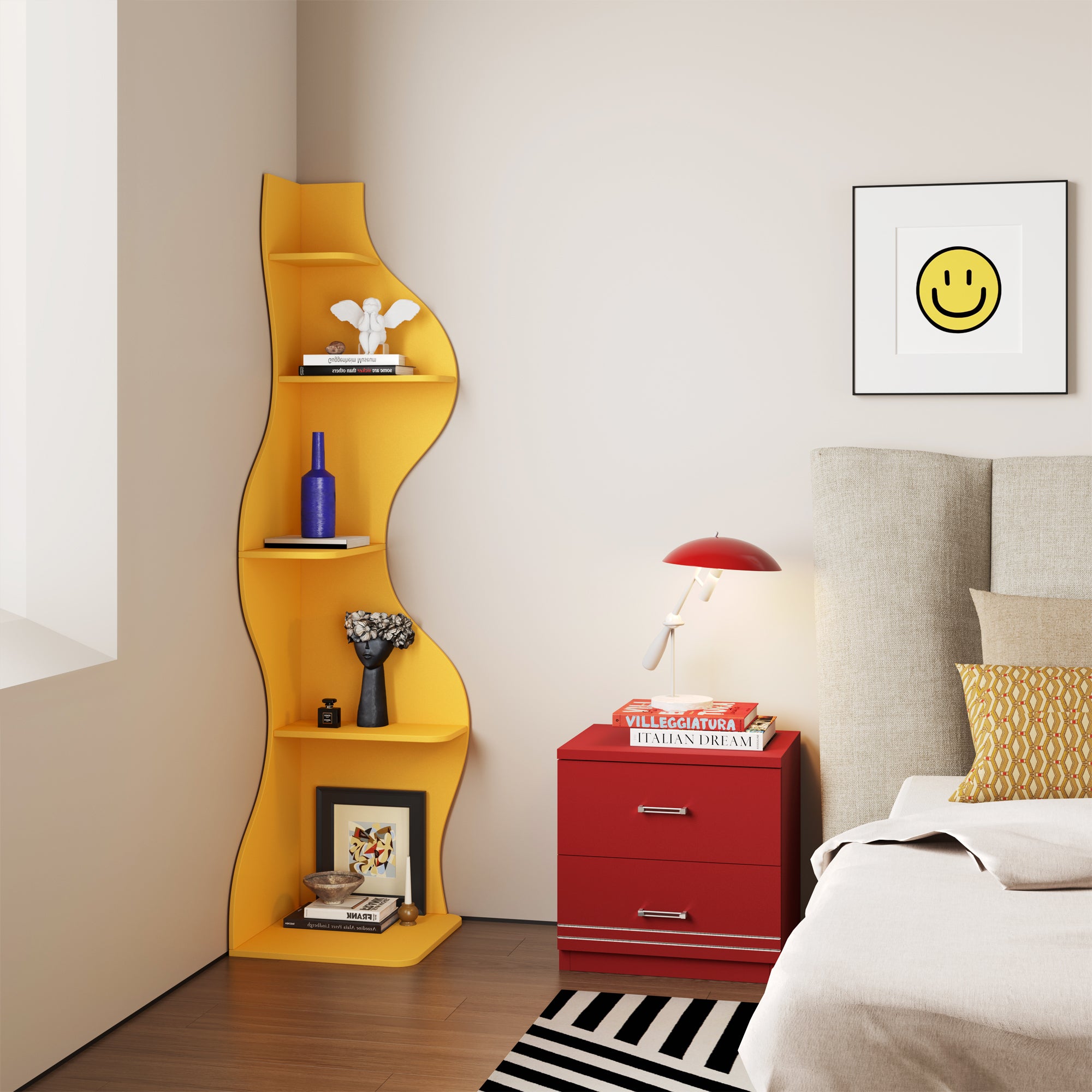 KYLIZE Viva La Vida Series Flamenco Wave Display Shelf