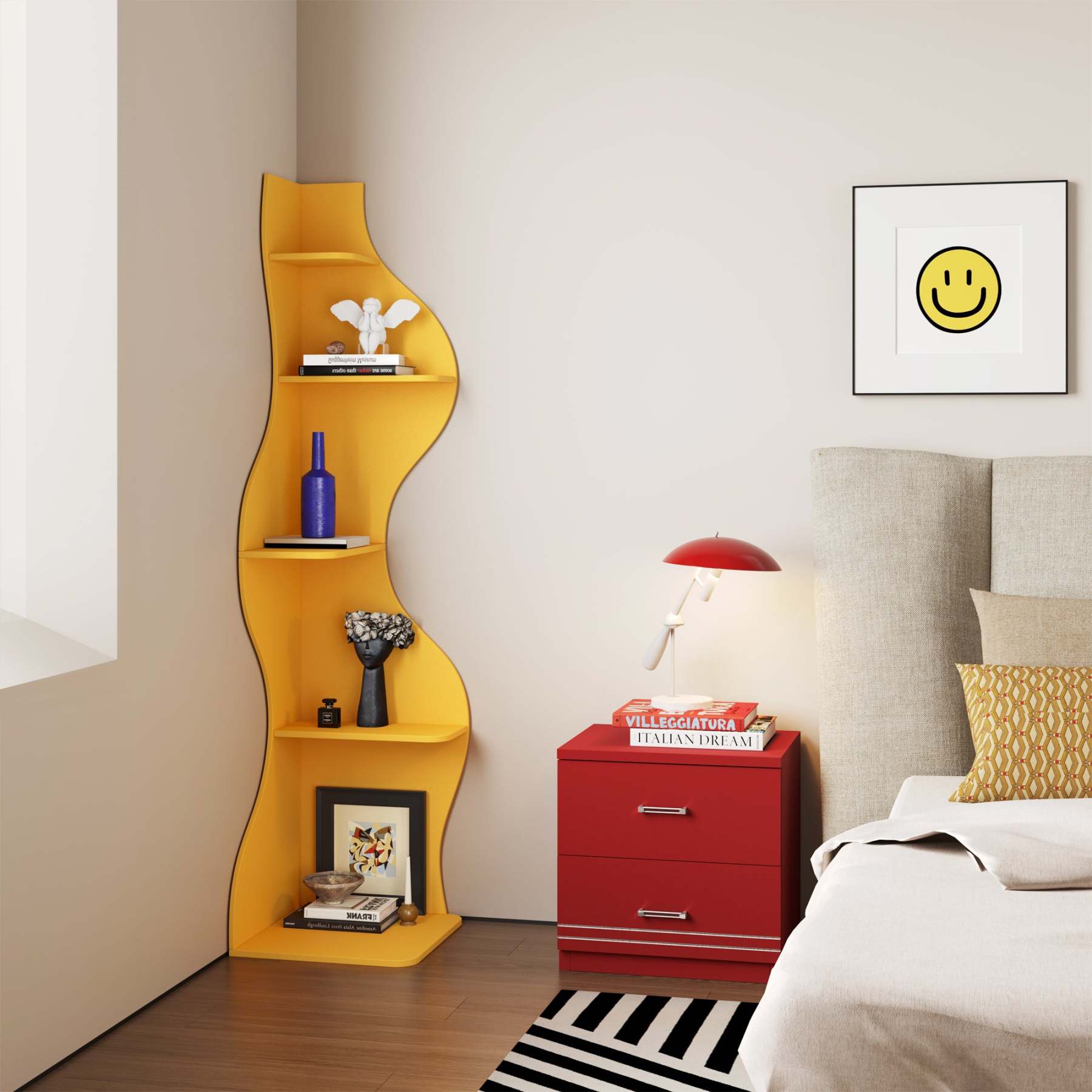 KYLIZE Viva La Vida Series Flamenco Wave Display Shelf