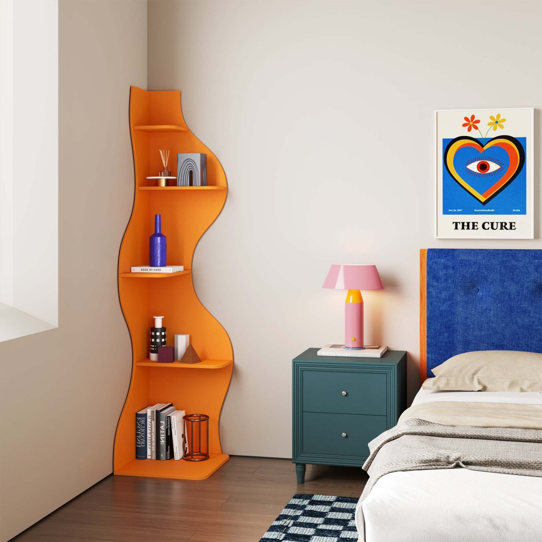 KYLIZE Viva La Vida Series Flamenco Wave Display Shelf