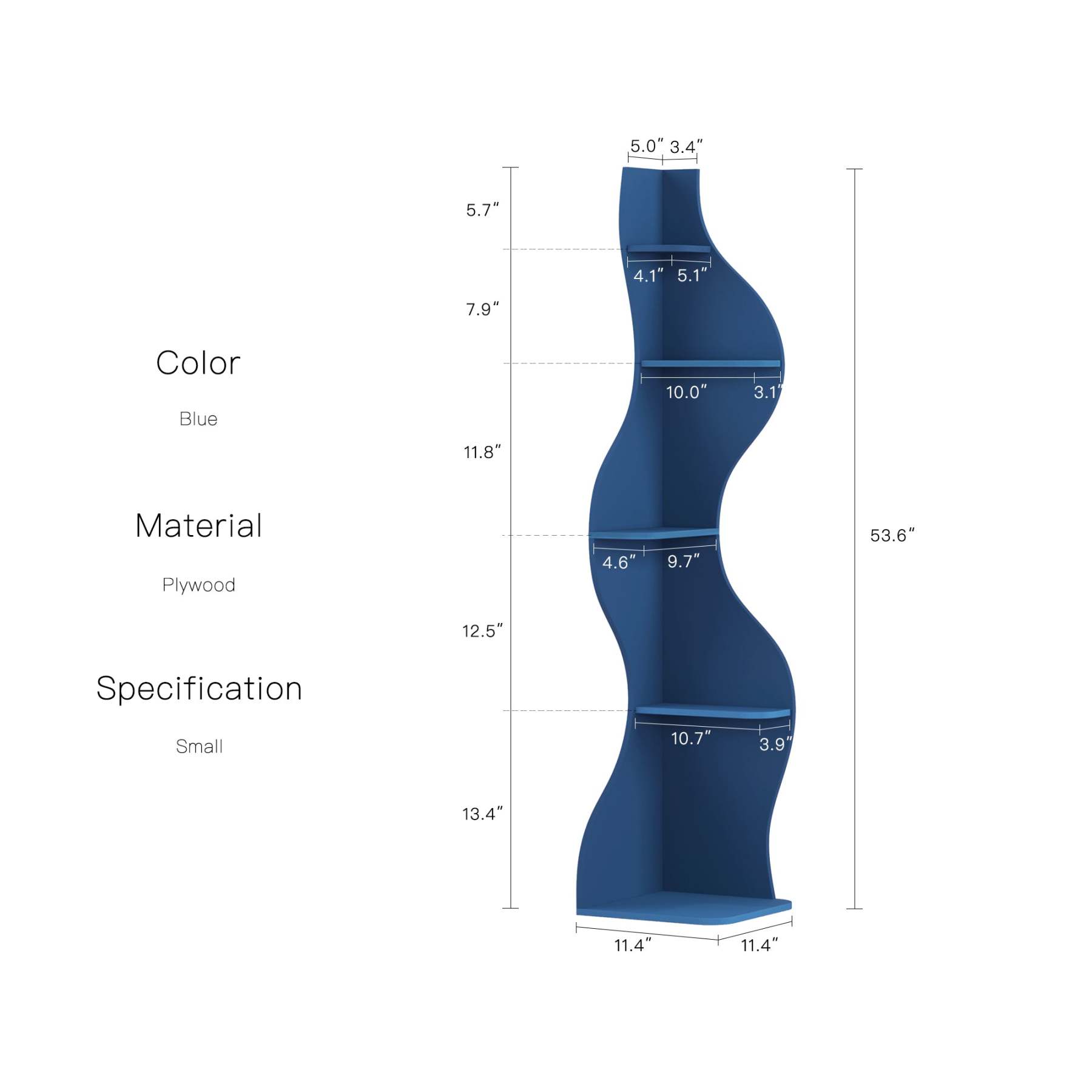 KYLIZE Viva La Vida Series Flamenco Wave Display Shelf