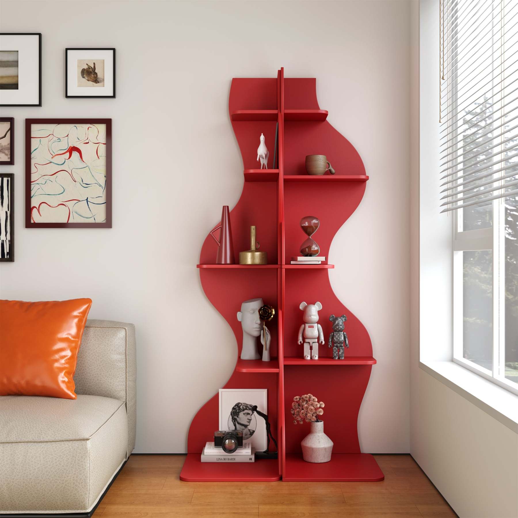 KYLIZE Viva La Vida Series Flamenco Wave Display Shelf