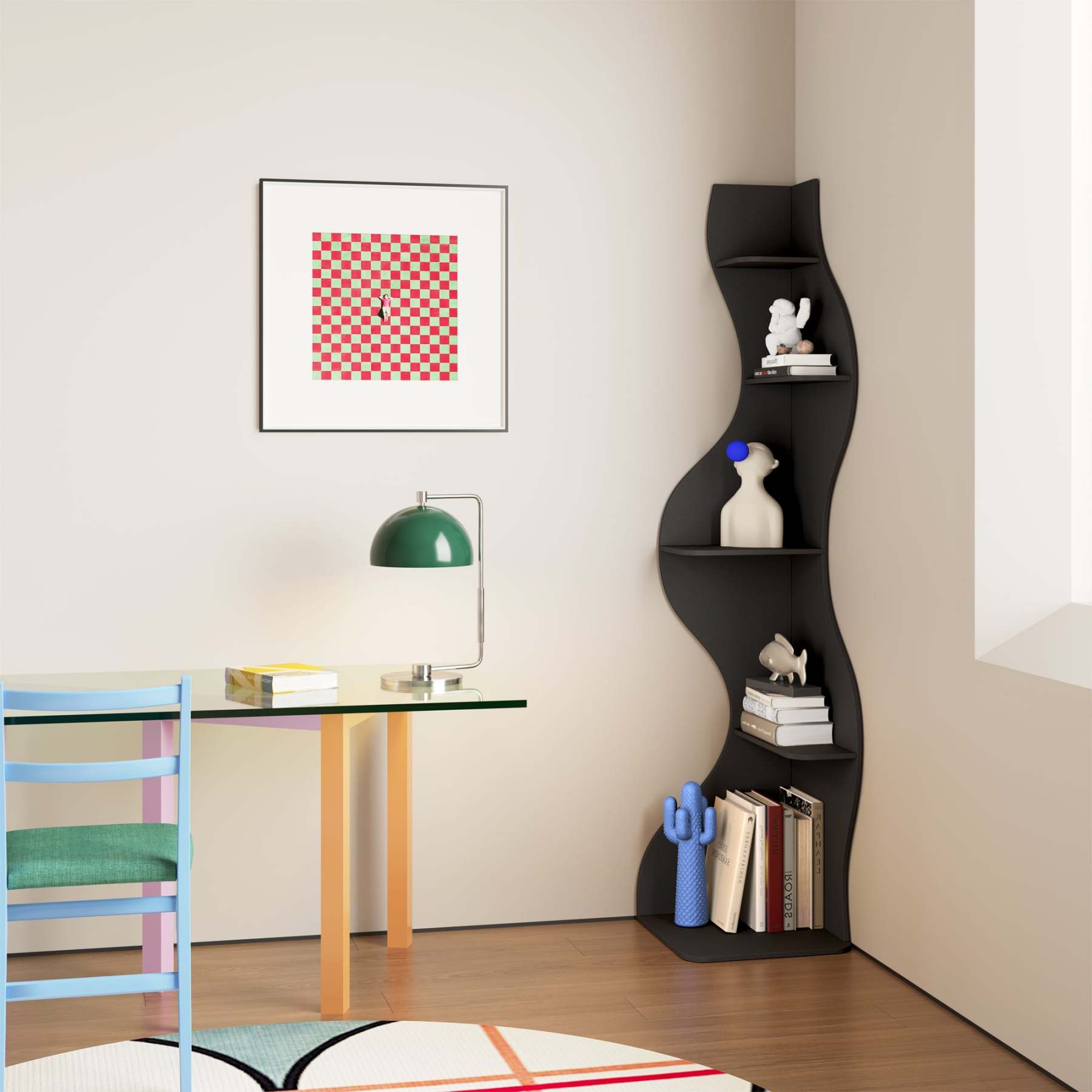 KYLIZE Viva La Vida Series Flamenco Wave Display Shelf