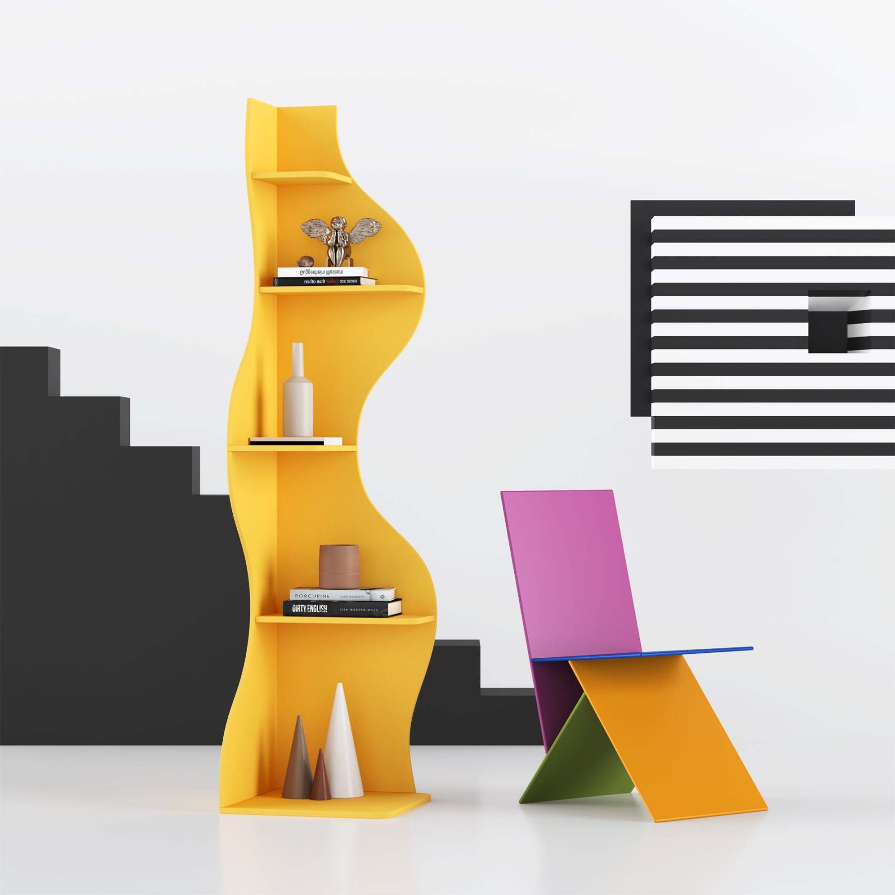 KYLIZE Viva La Vida Series Flamenco Wave Display Shelf