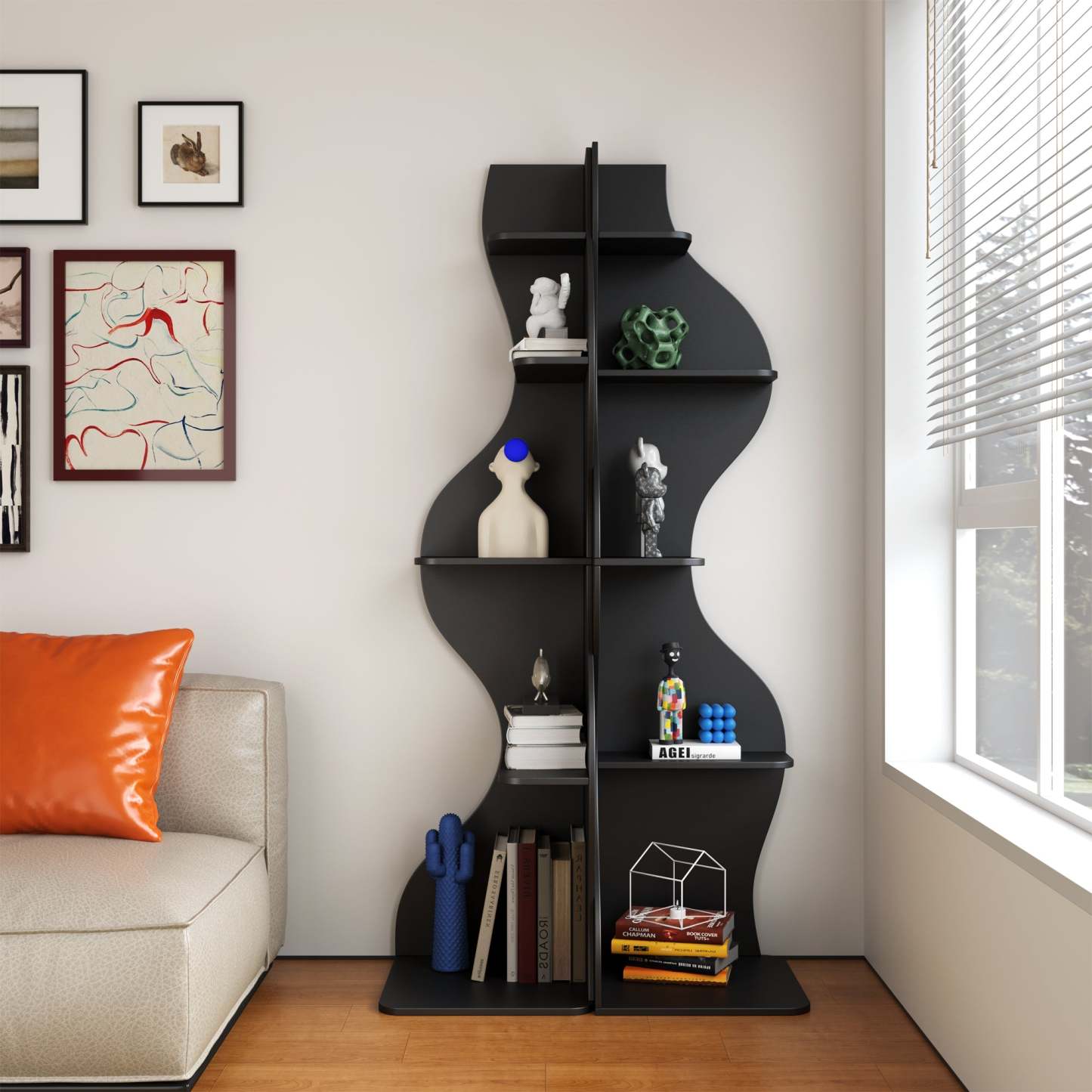 KYLIZE Viva La Vida Series Flamenco Wave Display Shelf