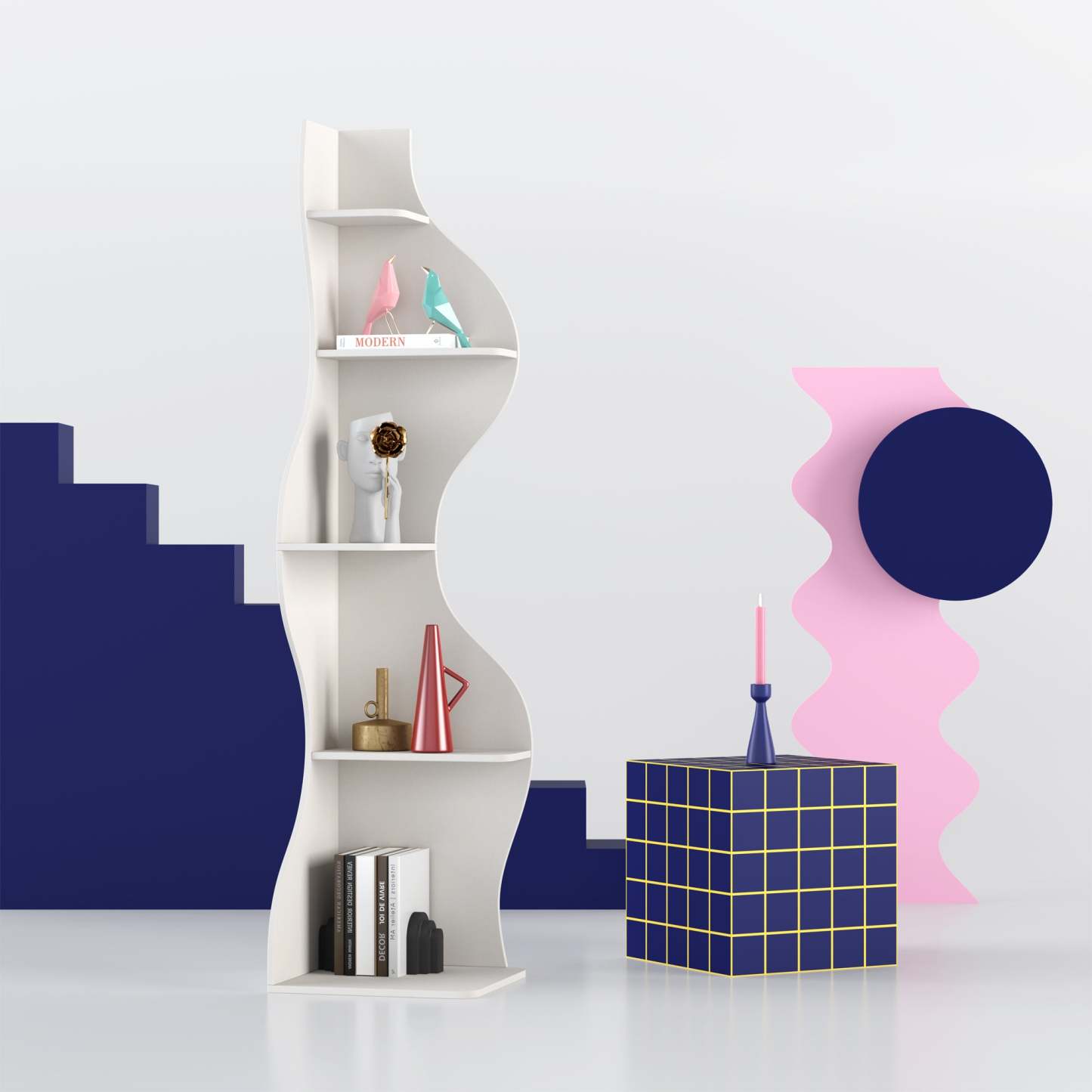 KYLIZE Viva La Vida Series Flamenco Wave Display Shelf