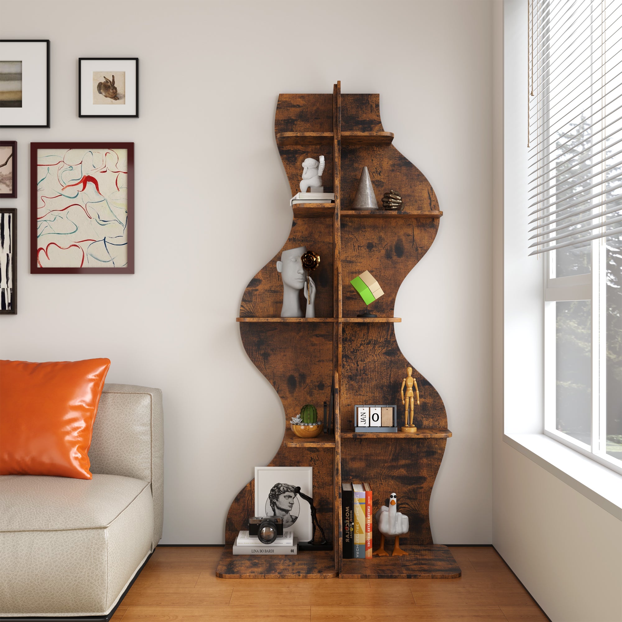 KYLIZE Viva La Vida Series Flamenco Wave Display Shelf