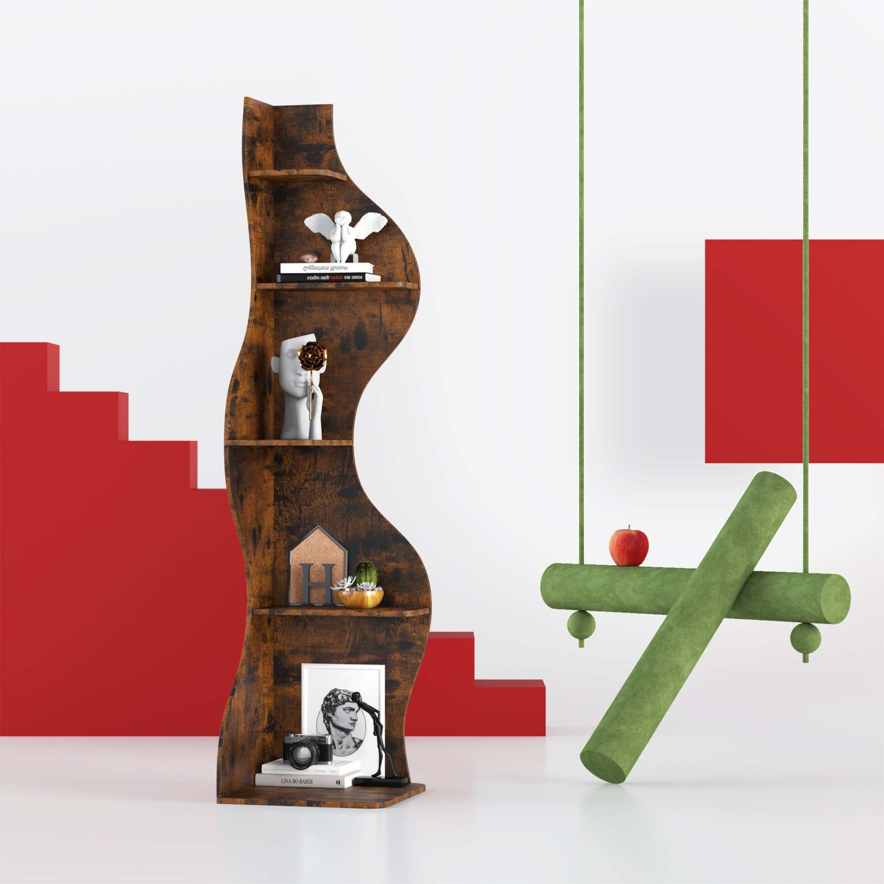 KYLIZE Viva La Vida Series Flamenco Wave Display Shelf