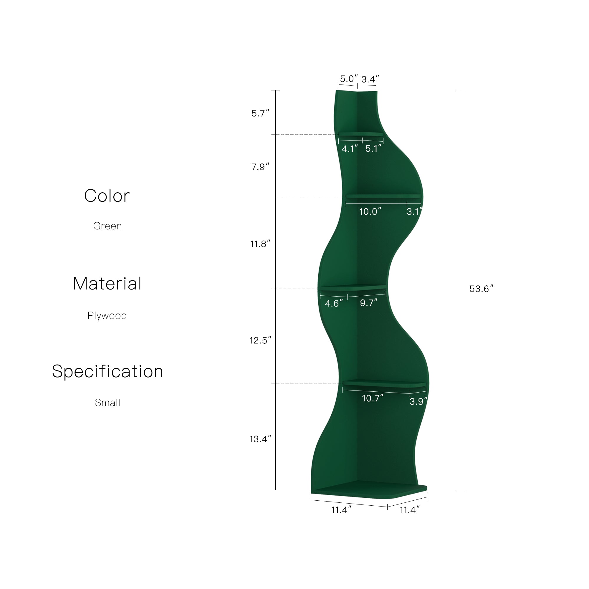 KYLIZE Viva La Vida Series Flamenco Wave Display Shelf