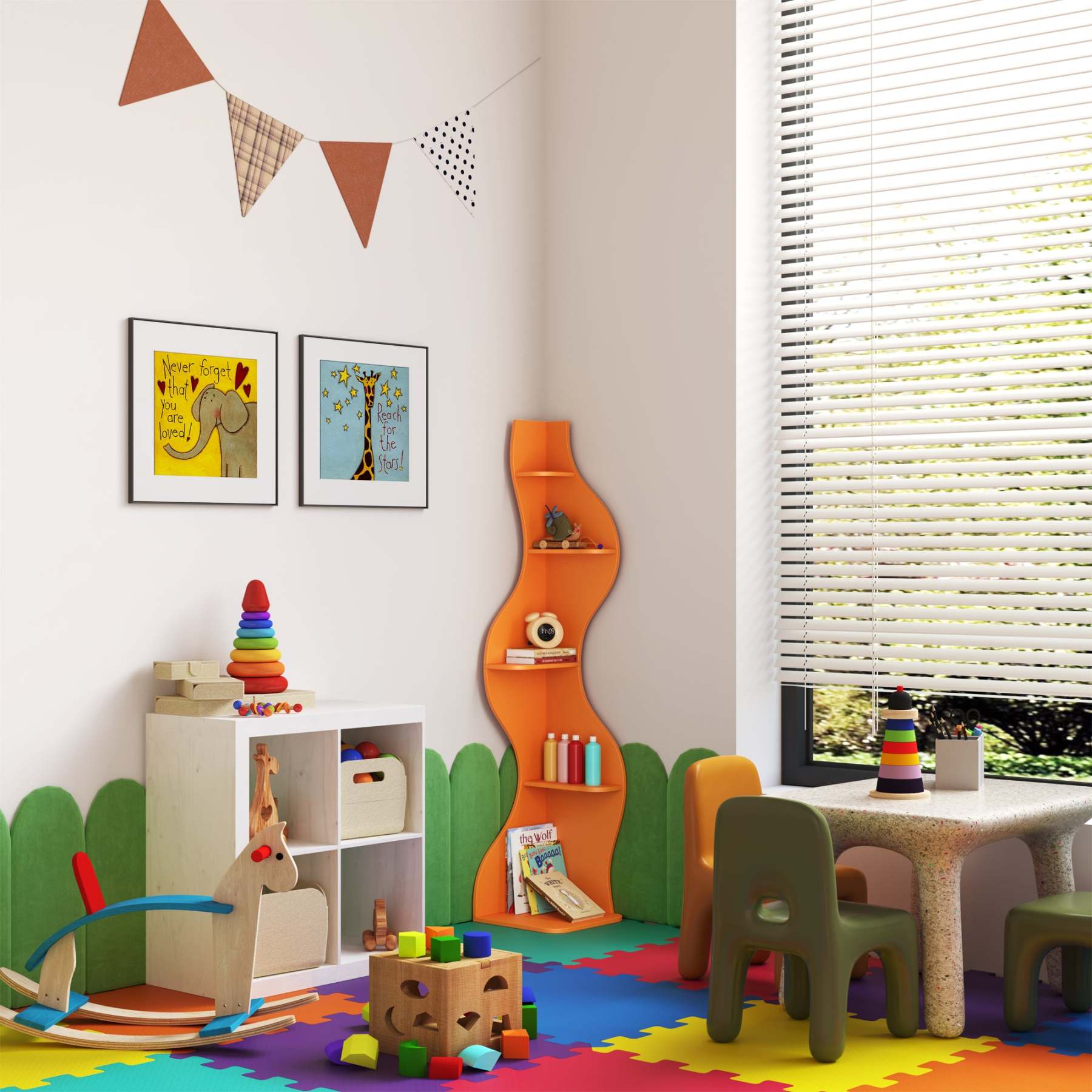 KYLIZE Viva La Vida Series Flamenco Wave Display Shelf