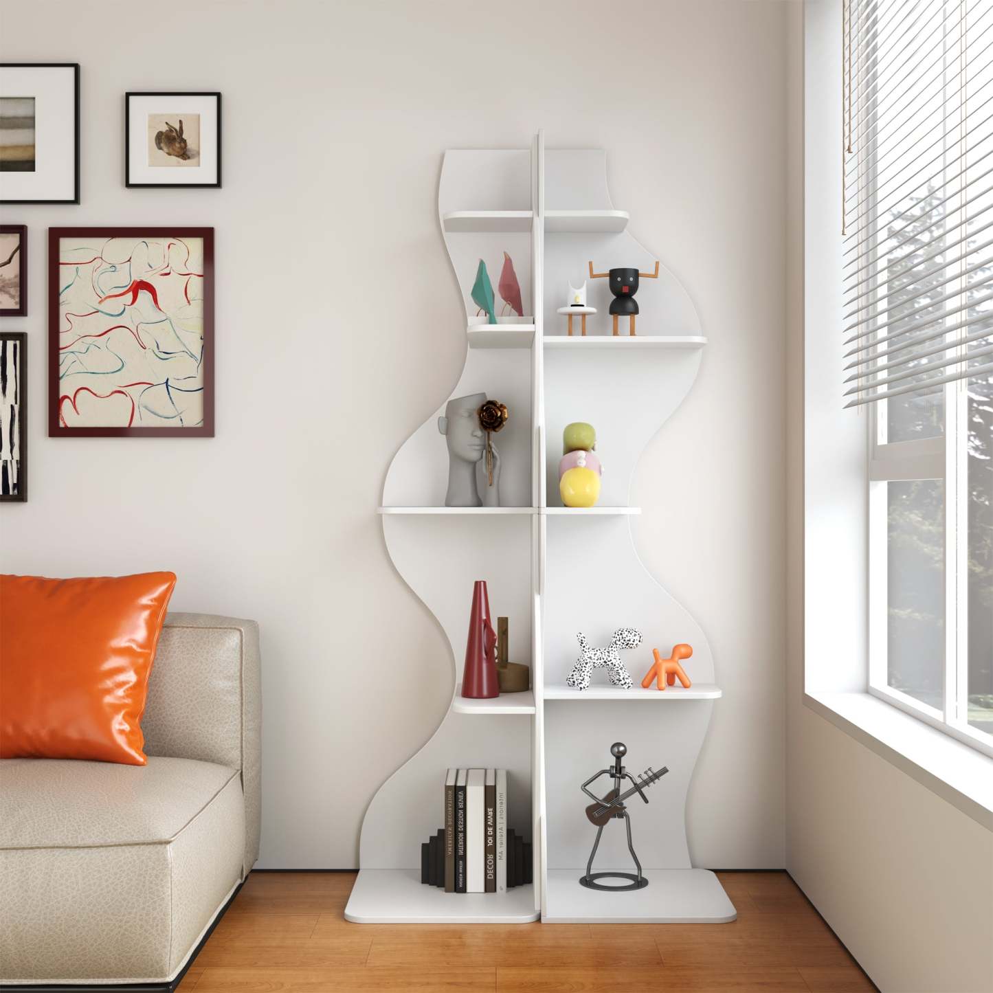 KYLIZE Viva La Vida Series Flamenco Wave Display Shelf