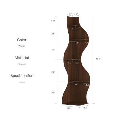 KYLIZE Viva La Vida Series Flamenco Wave Display Shelf