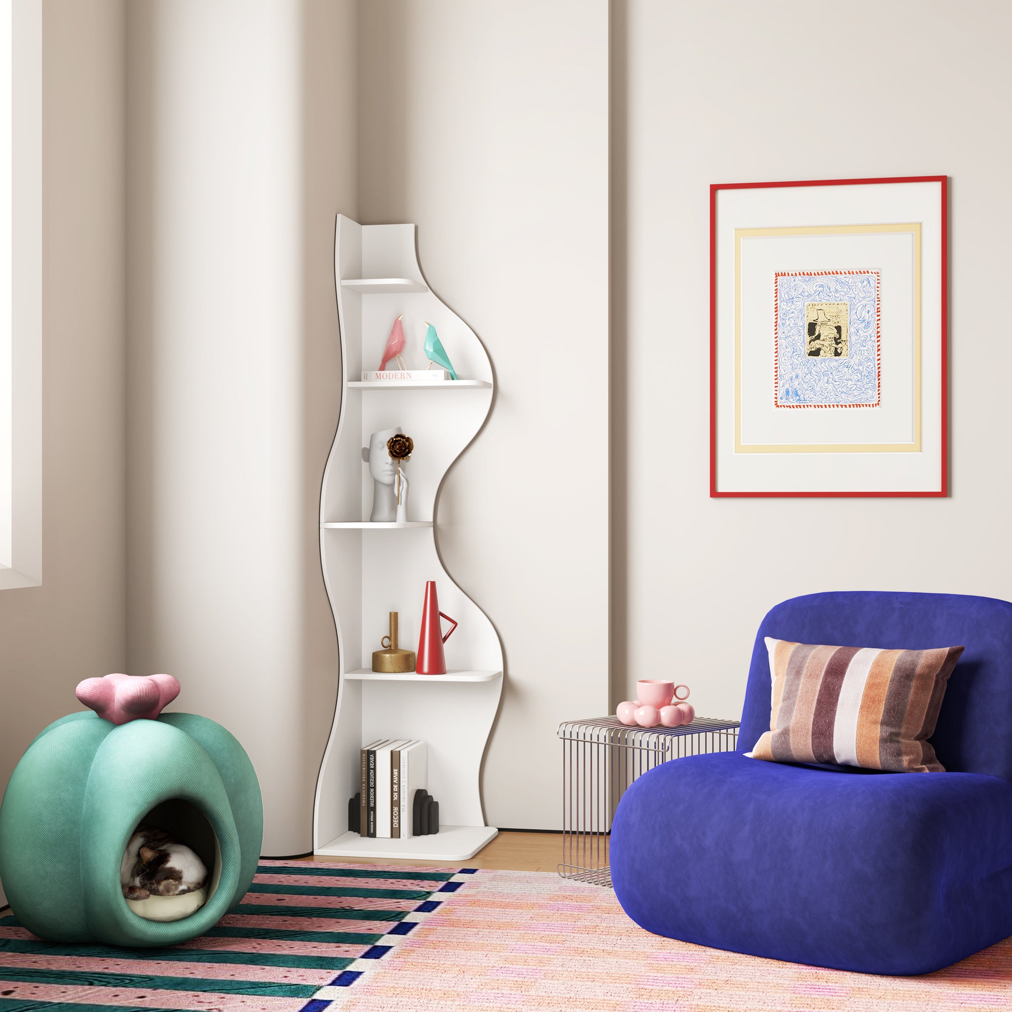 KYLIZE Viva La Vida Series Flamenco Wave Display Shelf